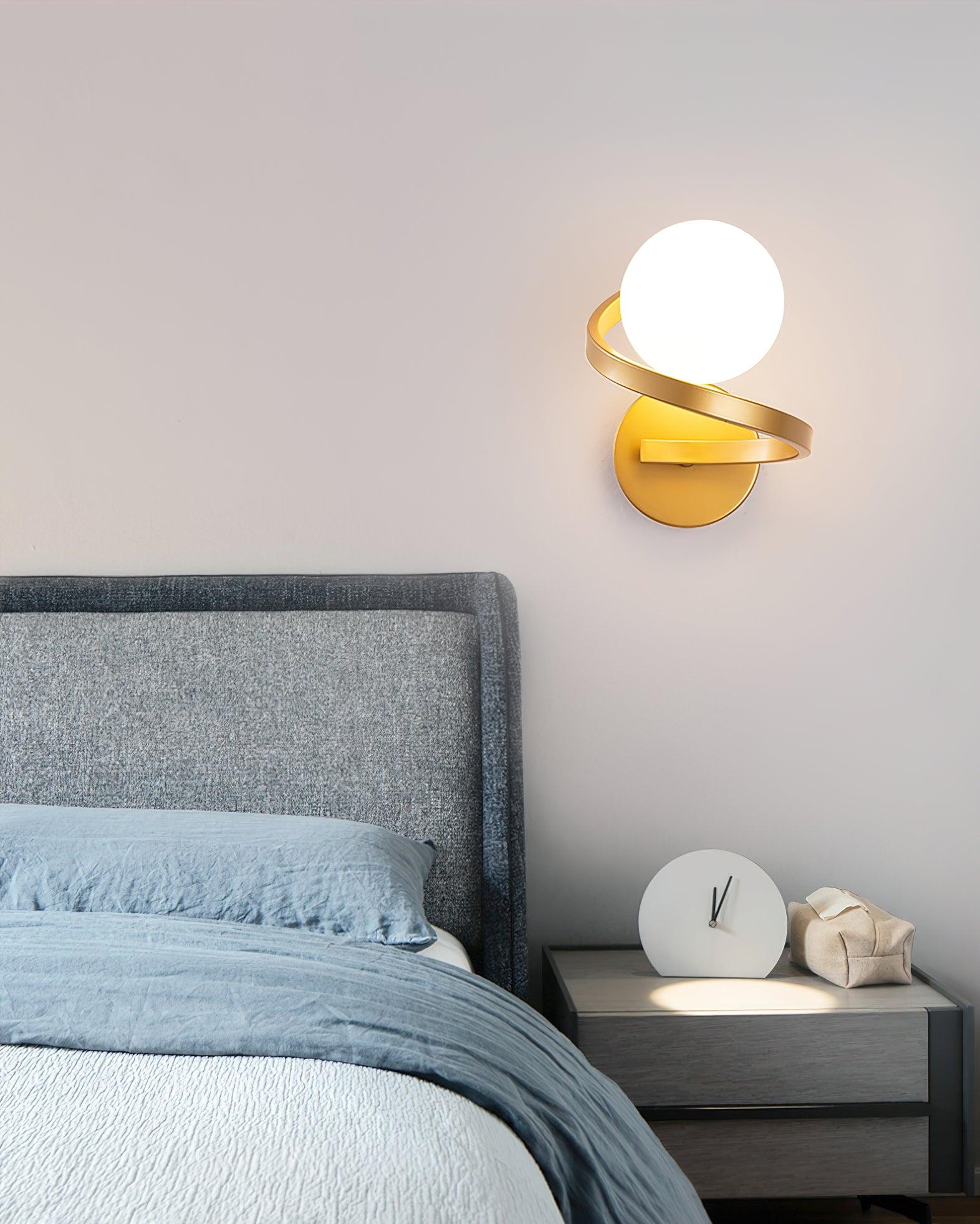 Curved Brass Wall Lamp - Image 12