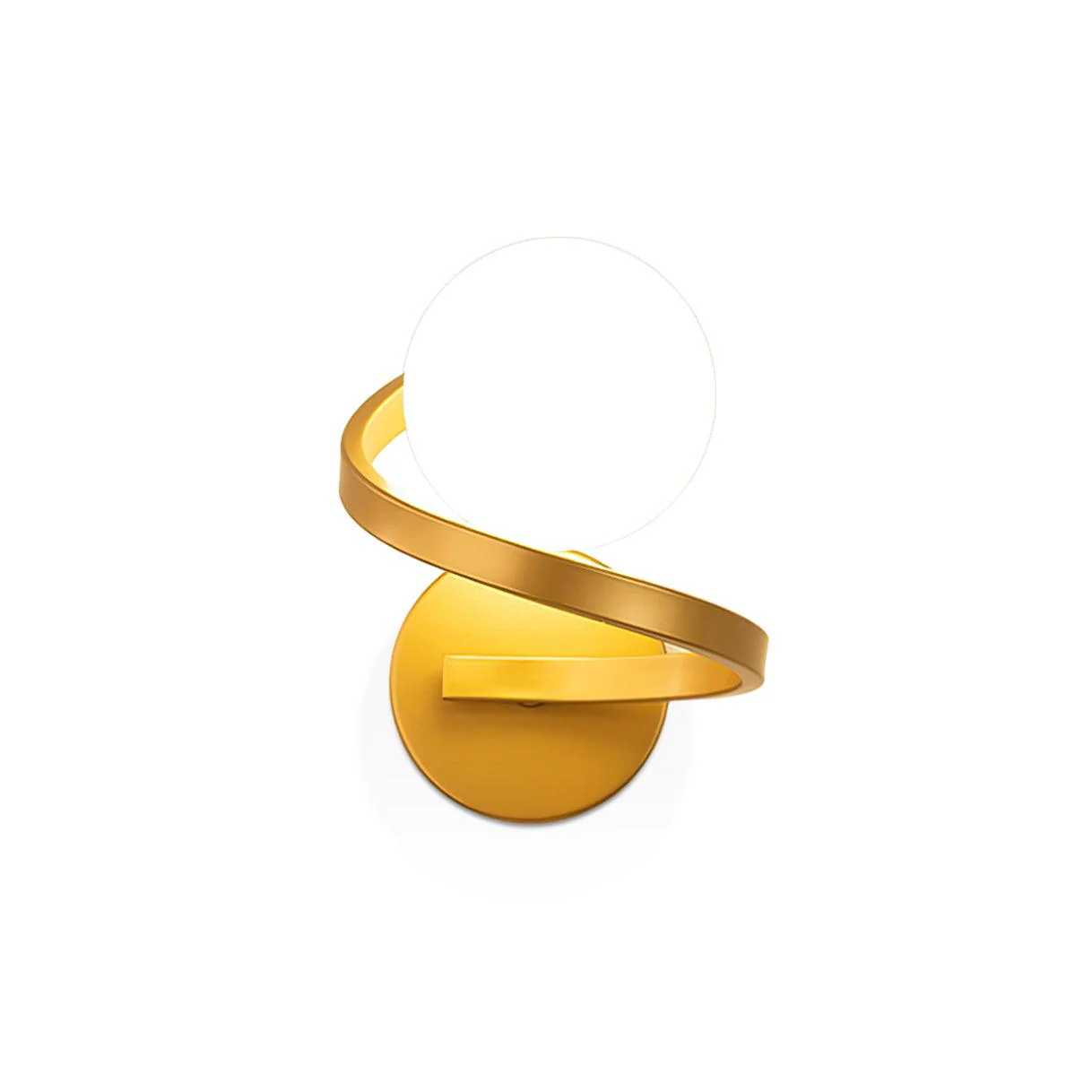 Curved Brass Wall Lamp - Image 15
