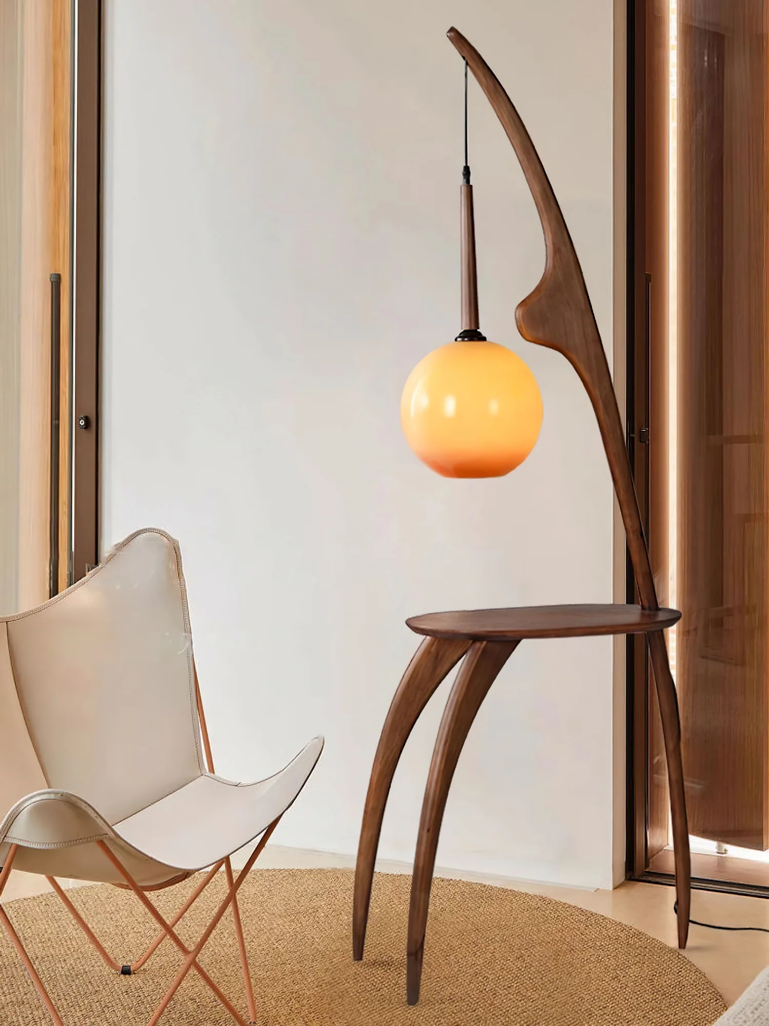Curved Mantis Arm Floor Lamp - Image 12