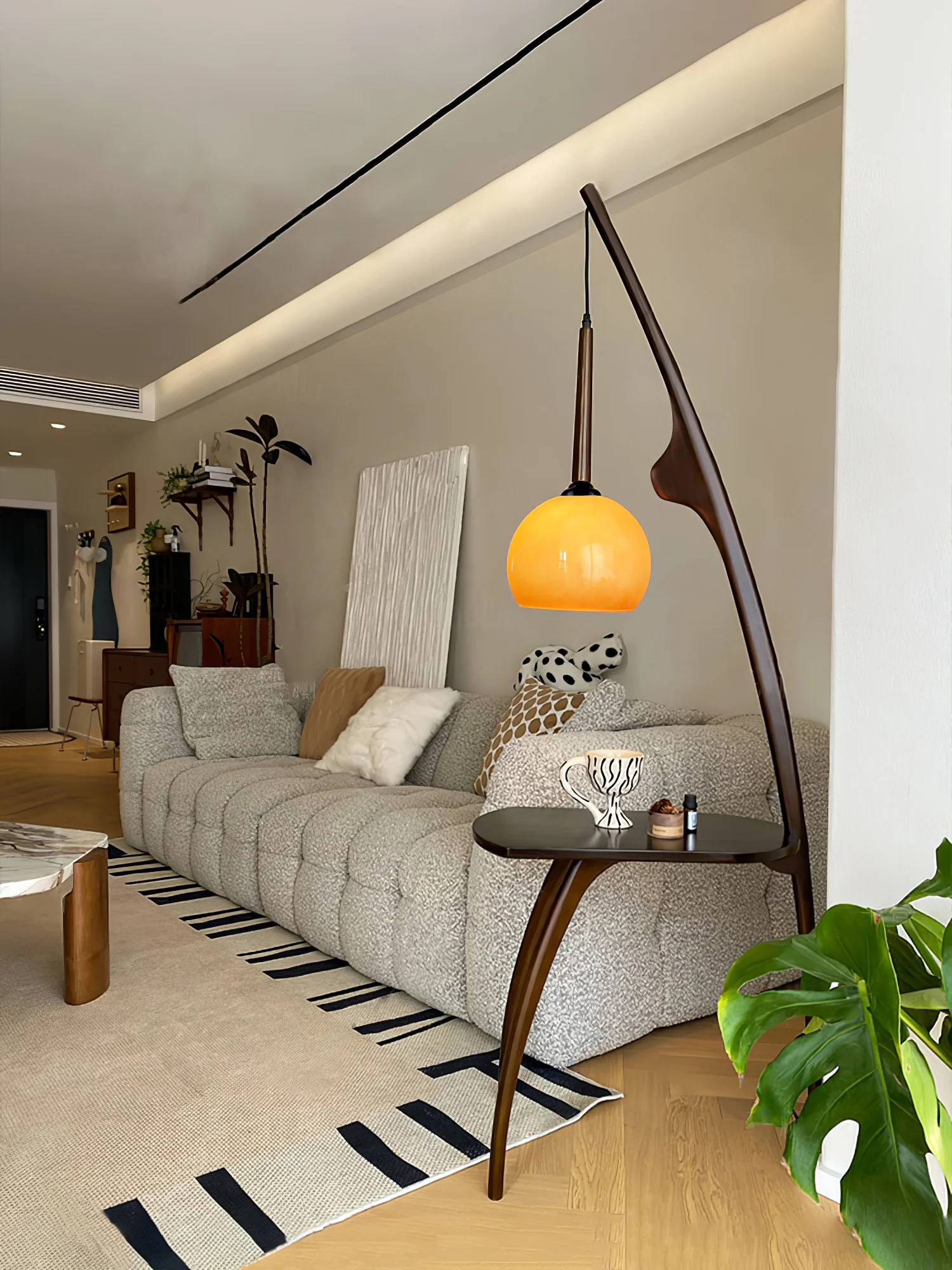 Curved Mantis Arm Floor Lamp - Image 14