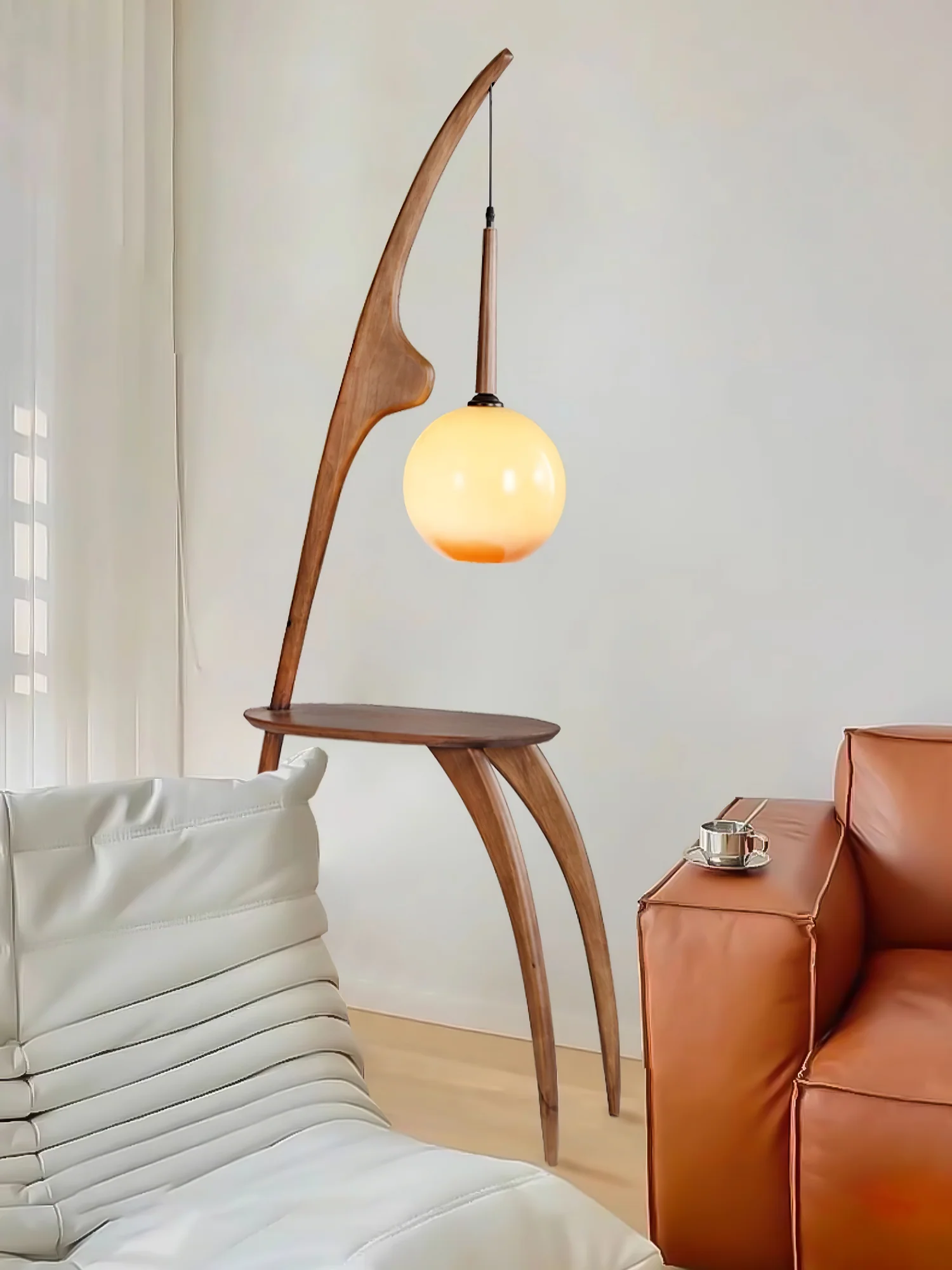 Curved Mantis Arm Floor Lamp - Image 15