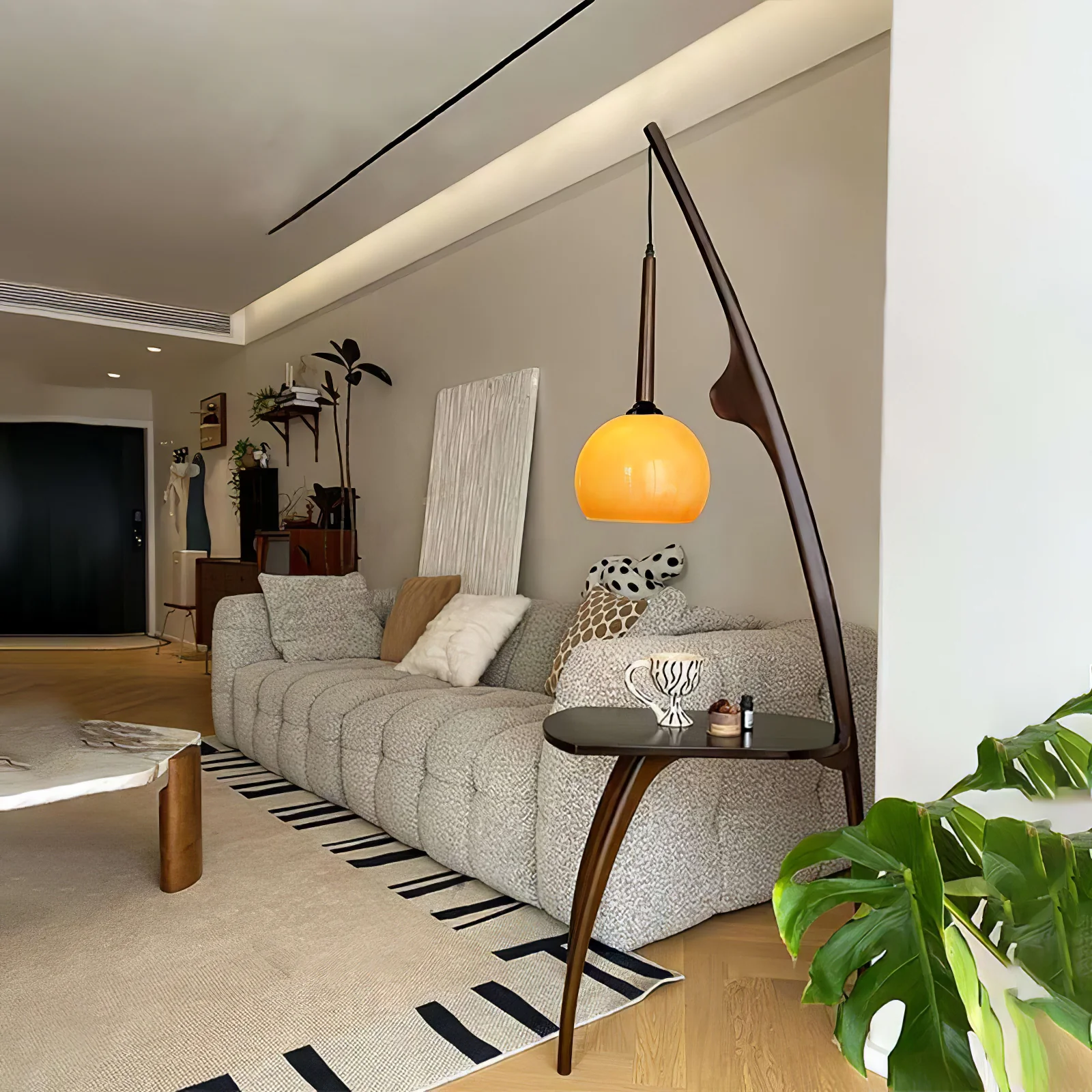 Curved Mantis Arm Floor Lamp - Image 17