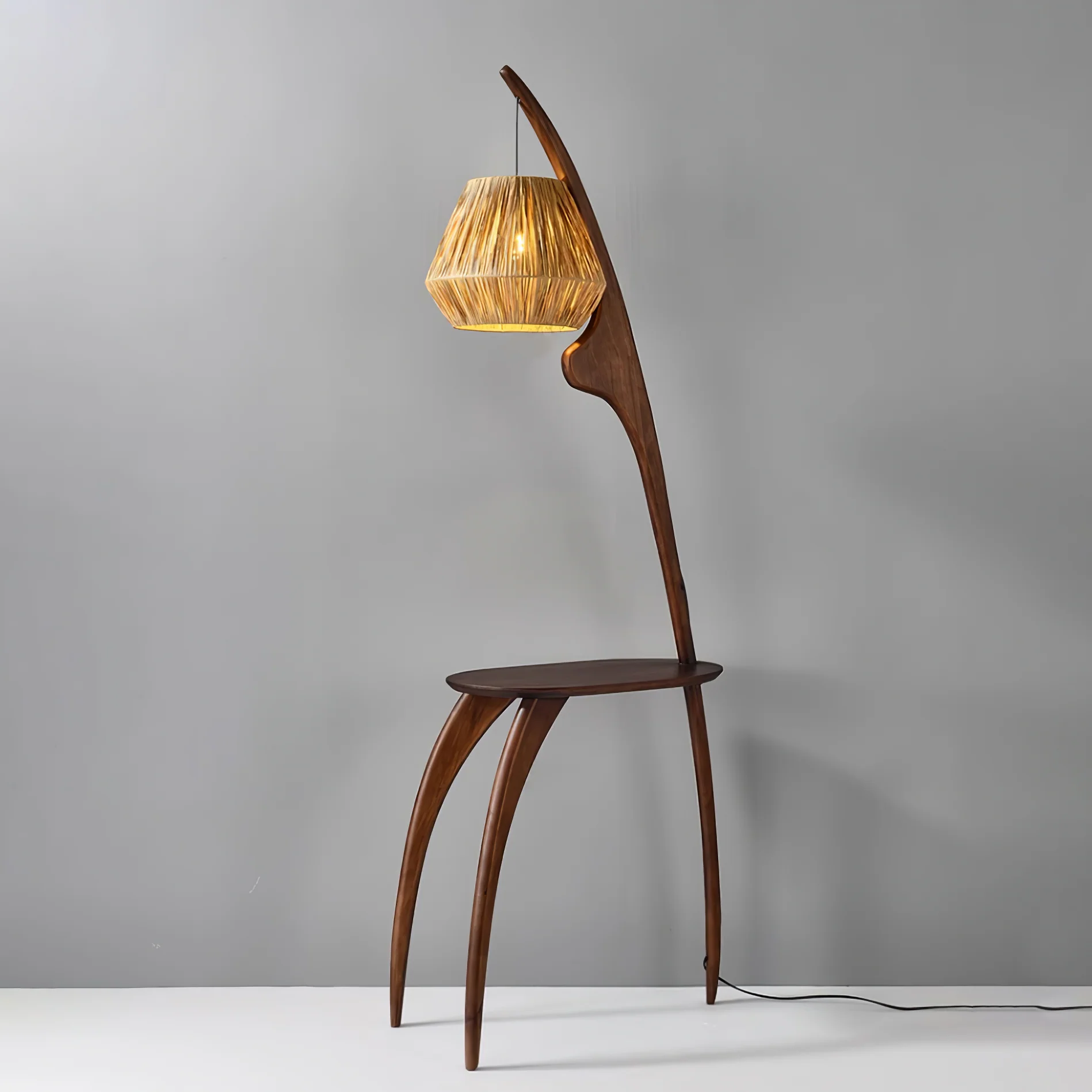 Curved Mantis Arm Floor Lamp - Image 18