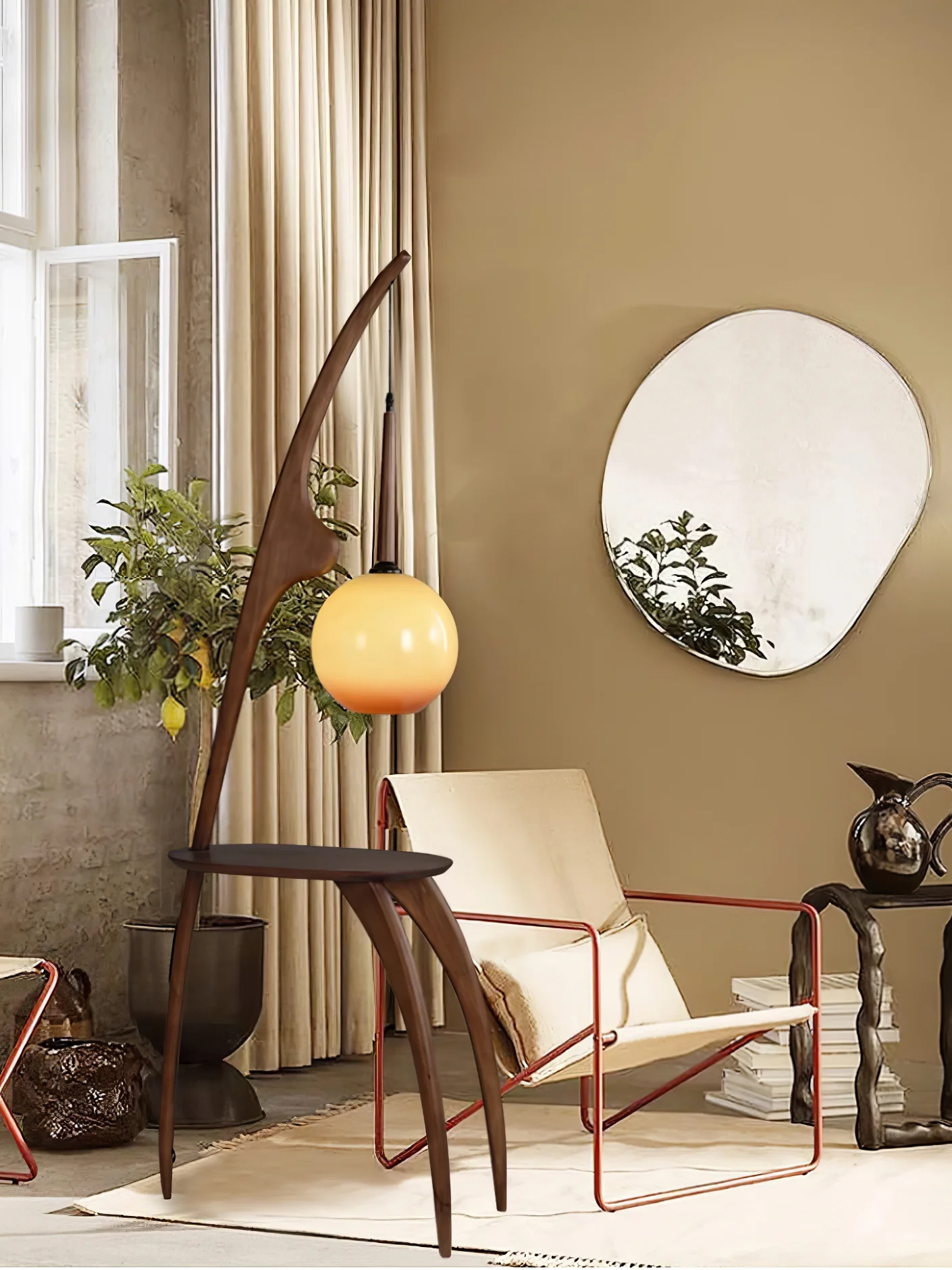 Curved Mantis Arm Floor Lamp - Image 25