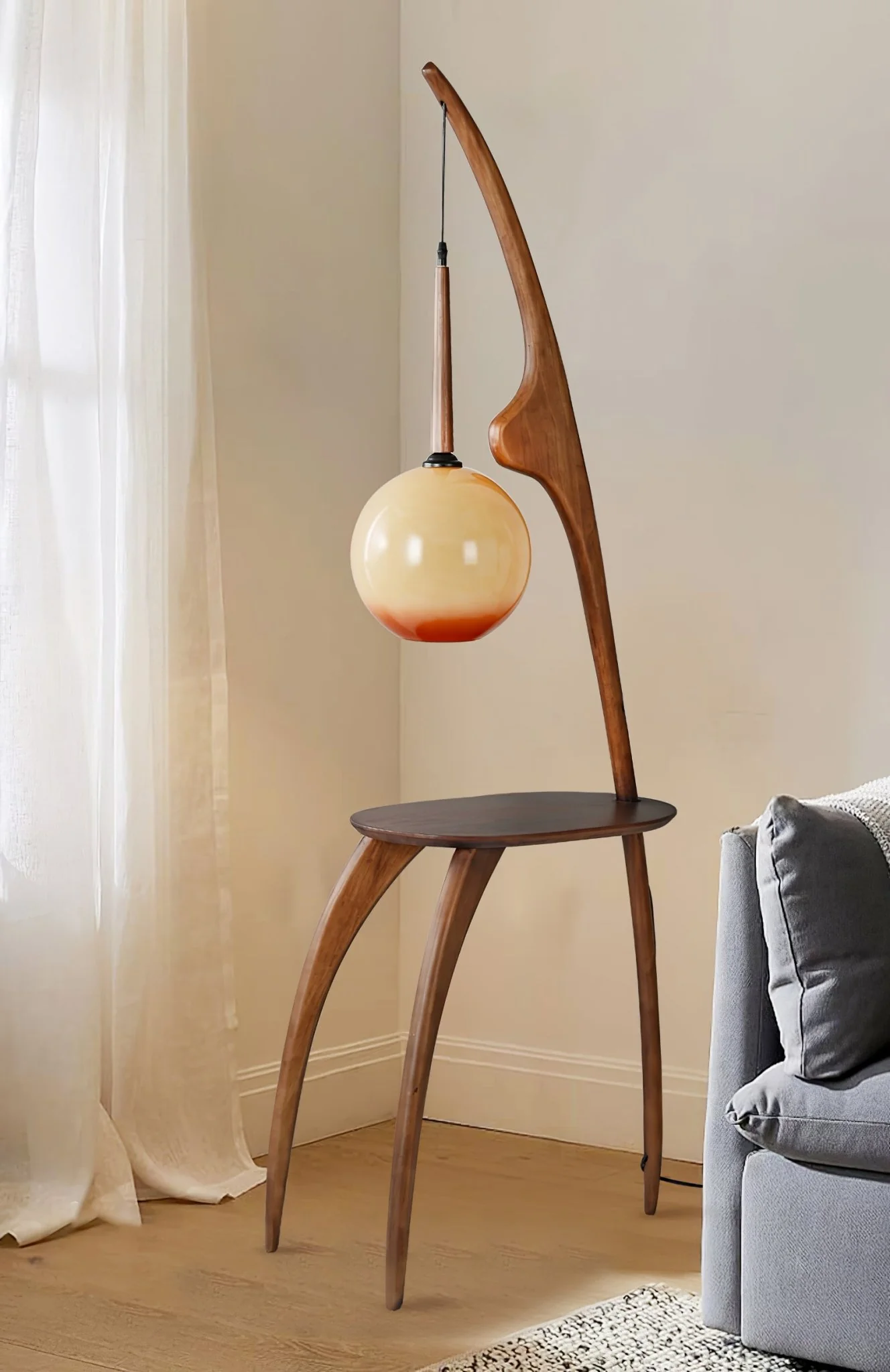 Curved Mantis Arm Floor Lamp - Image 47