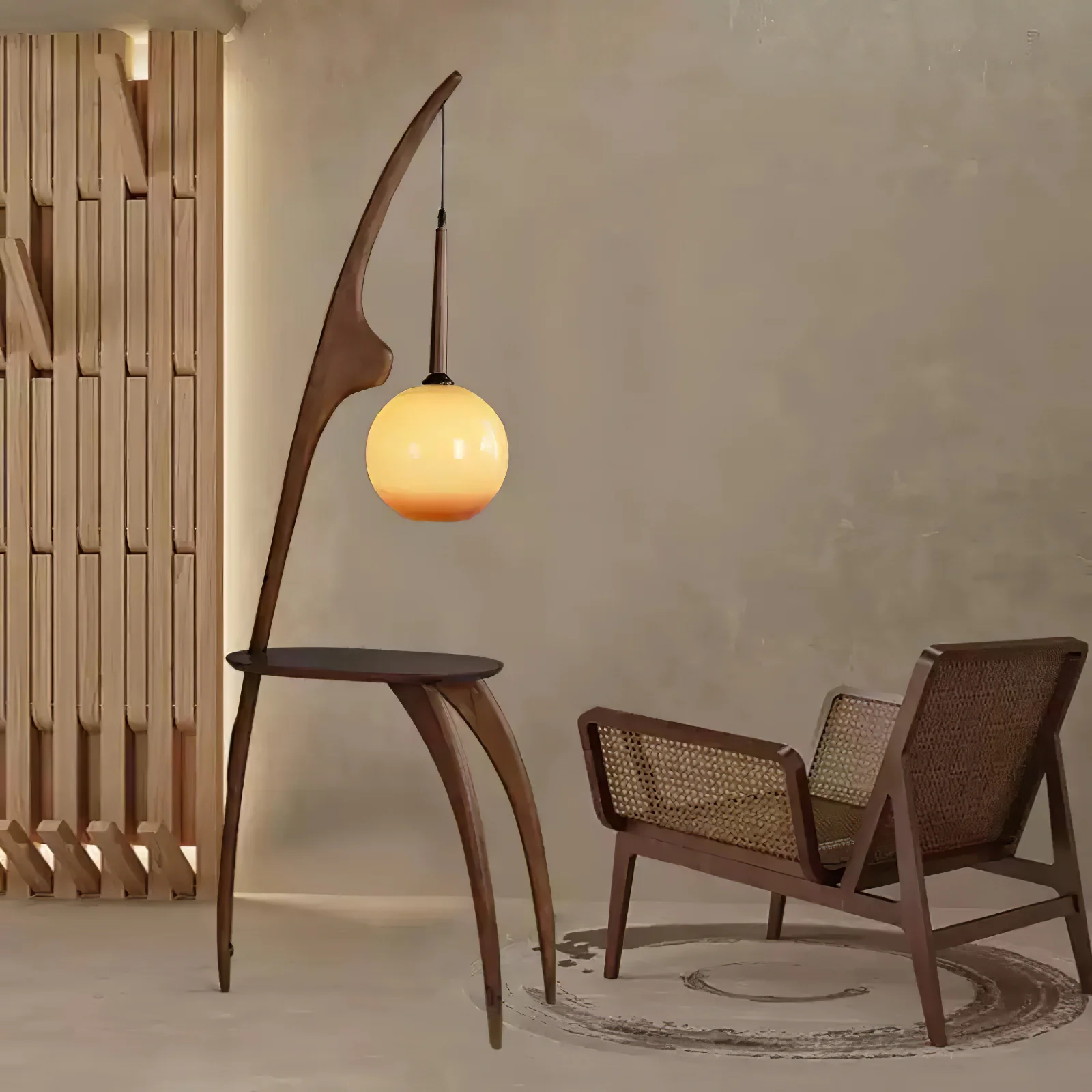 Curved Mantis Arm Floor Lamp - Image 8