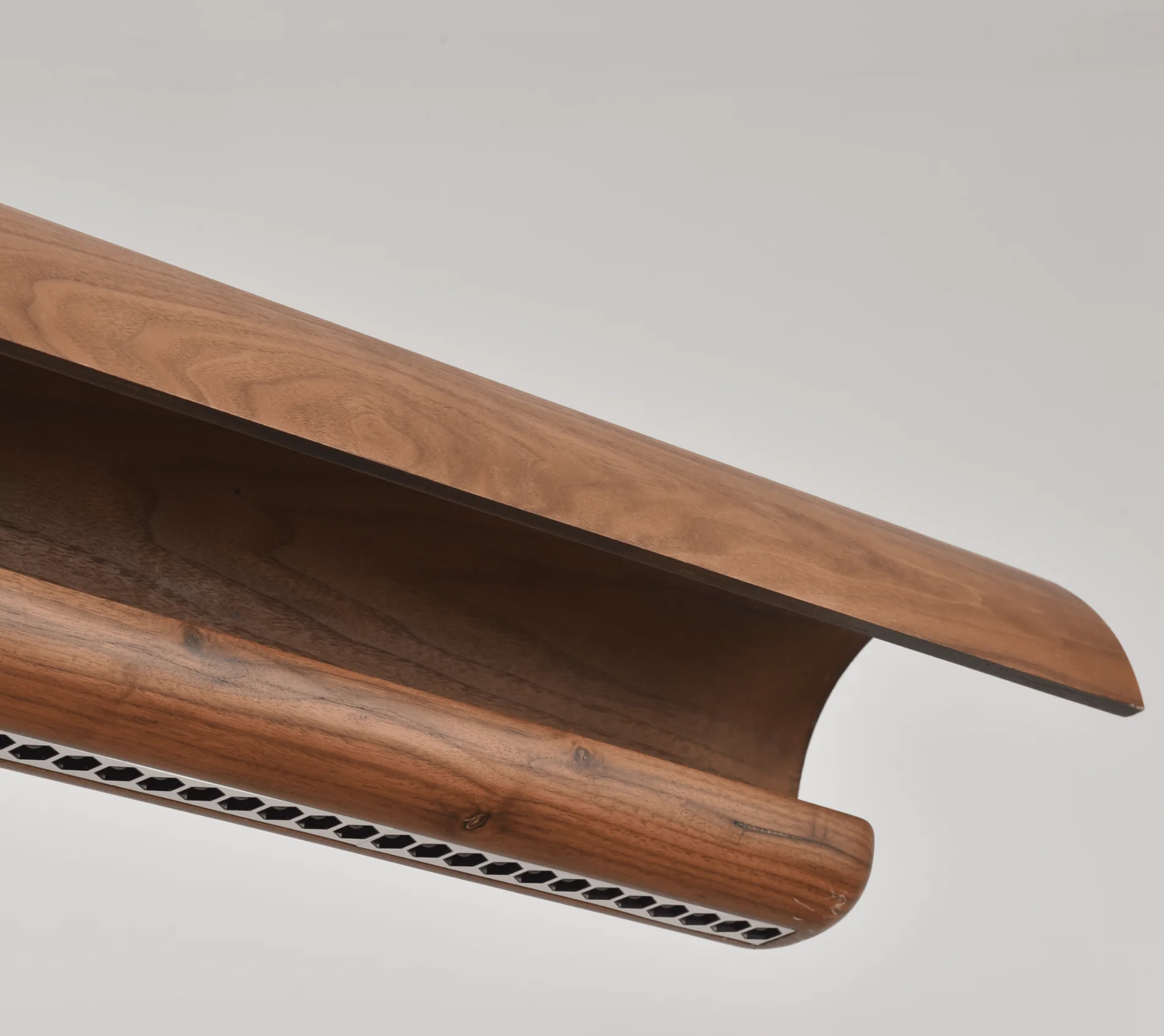 Curved Wood Linear Pendant Light - Image 13