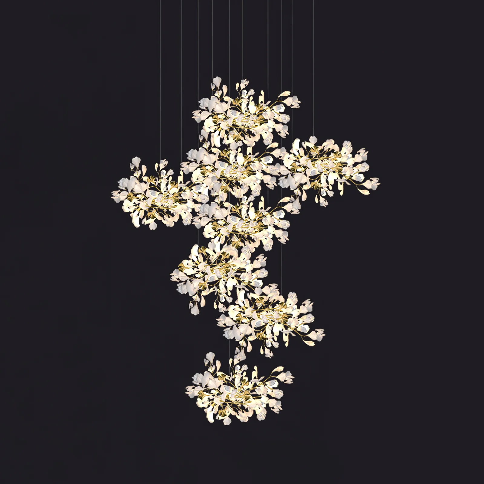 Gingko Leaves Chandelier - Image 113