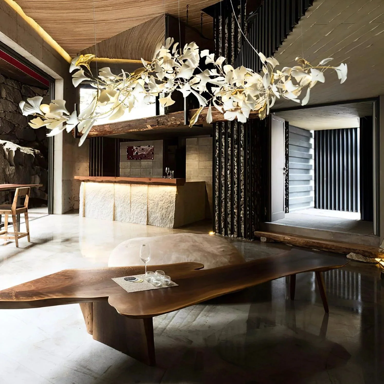 Gingko Leaves Chandelier - Image 26