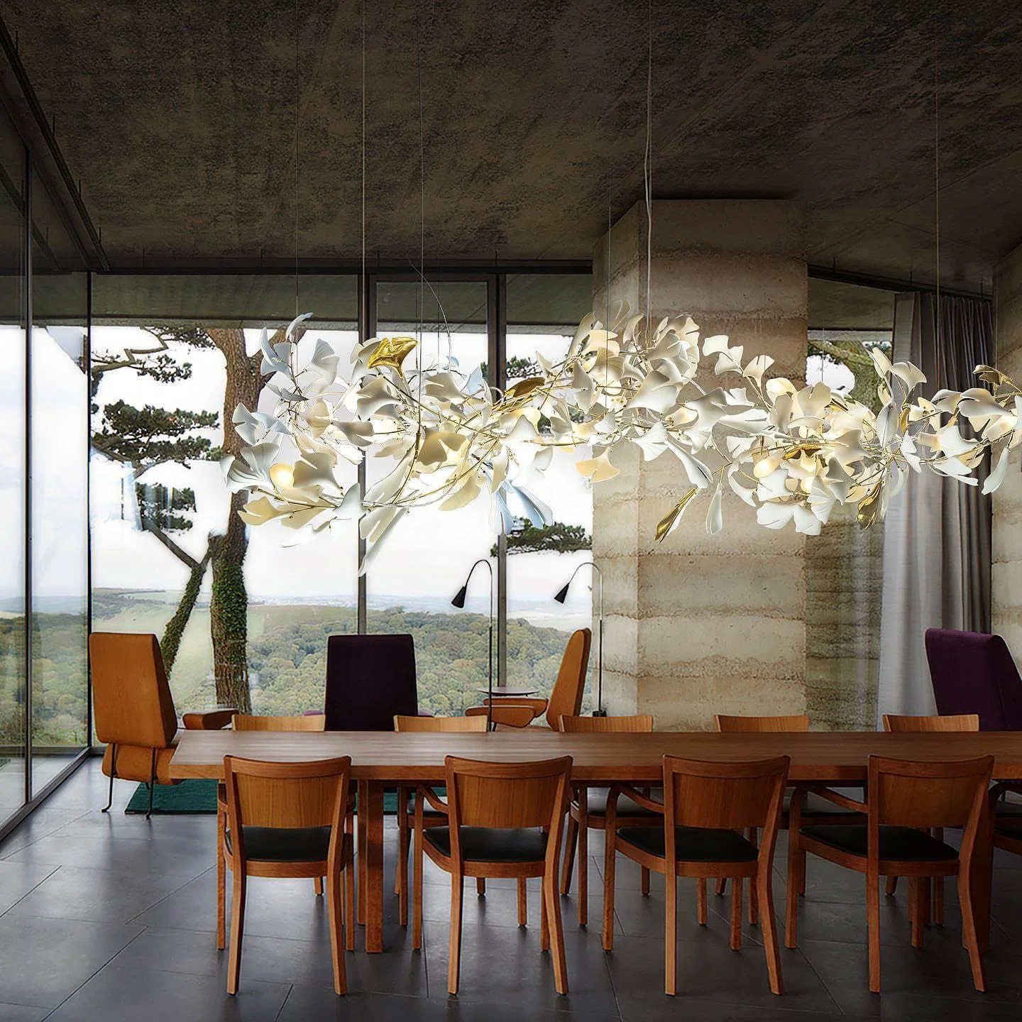 Gingko Leaves Chandelier - Image 4