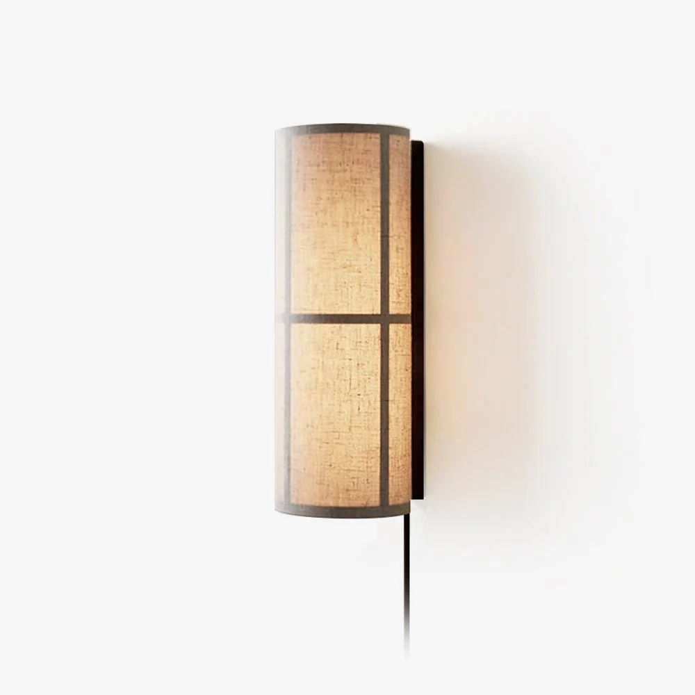 Cylinder Fabric Plug-in Wall Lamp - Image 17