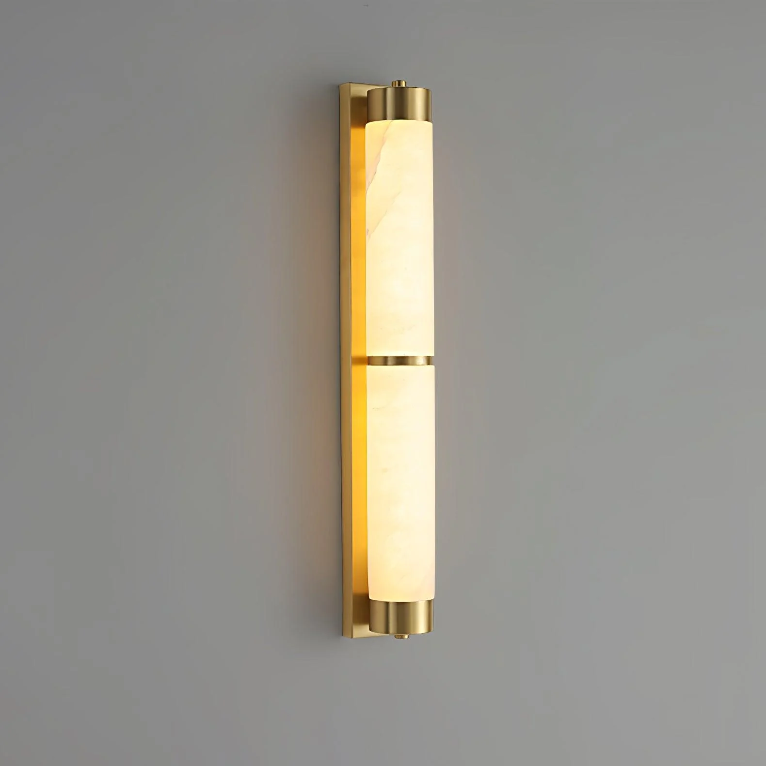 Cylindra Alabaster Brass Wall Light - Image 17
