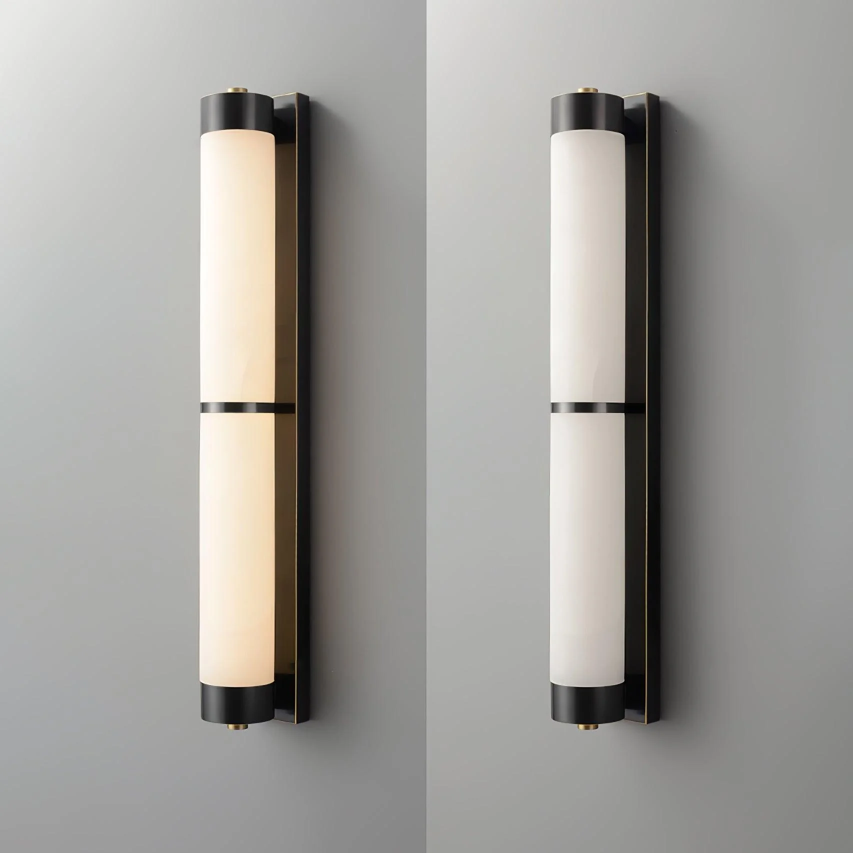Cylindra Alabaster Brass Wall Light - Image 20