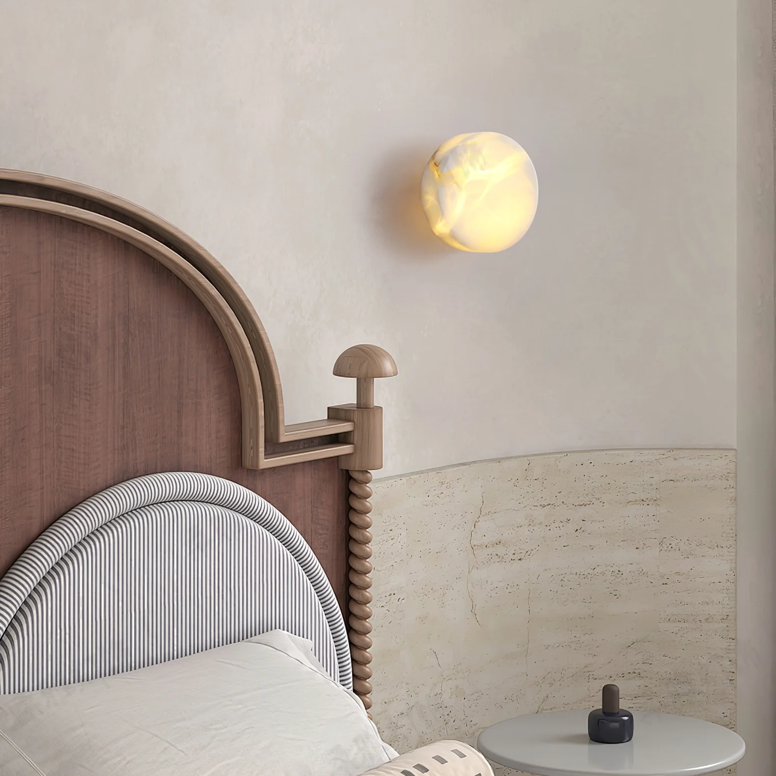 Cylindrical Alabaster Wall Light - Image 10