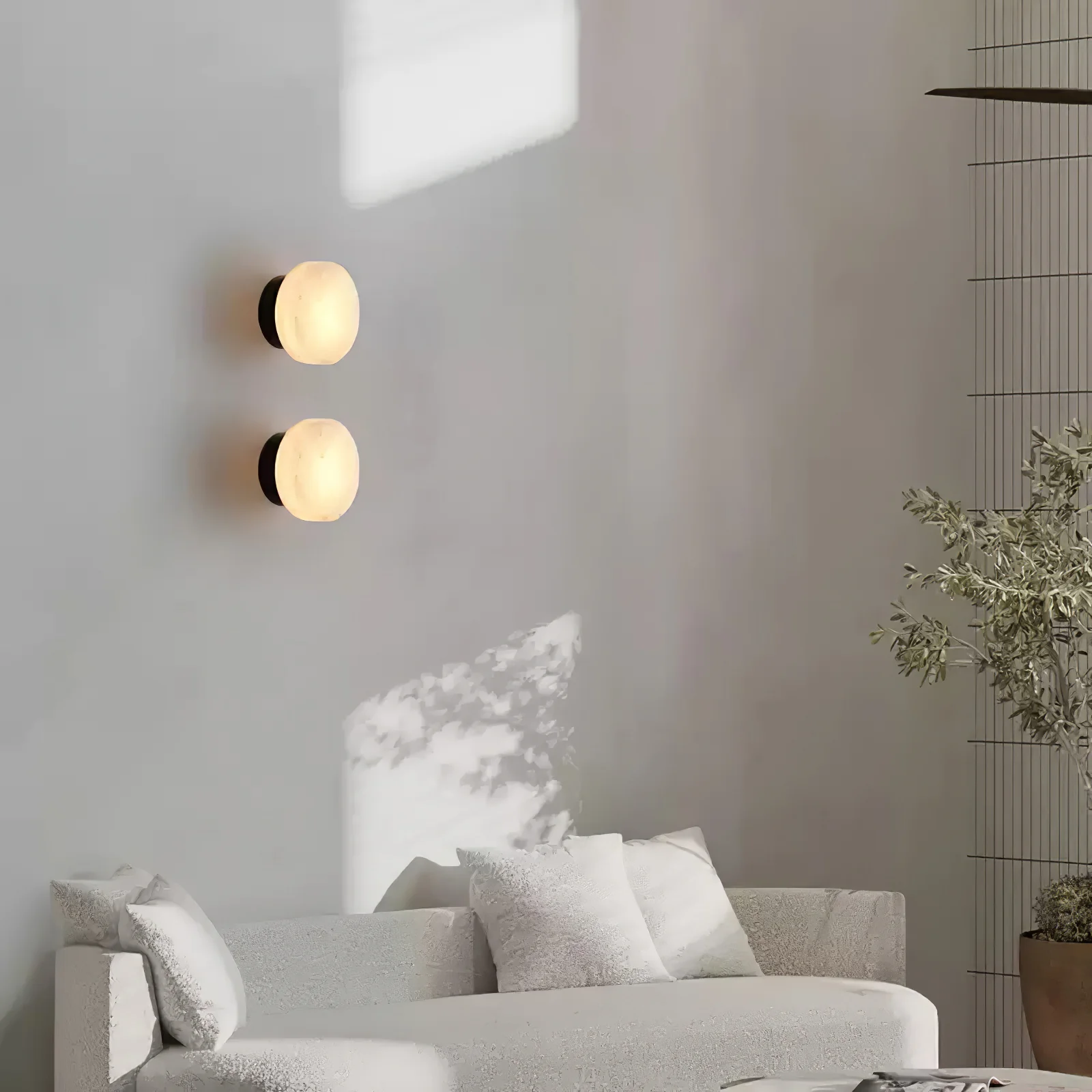 Cylindrical Alabaster Wall Light - Image 21