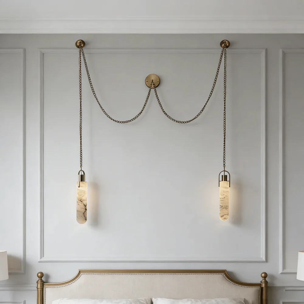 Cylindrical Cluster Alabaster Chandelier - Image 6
