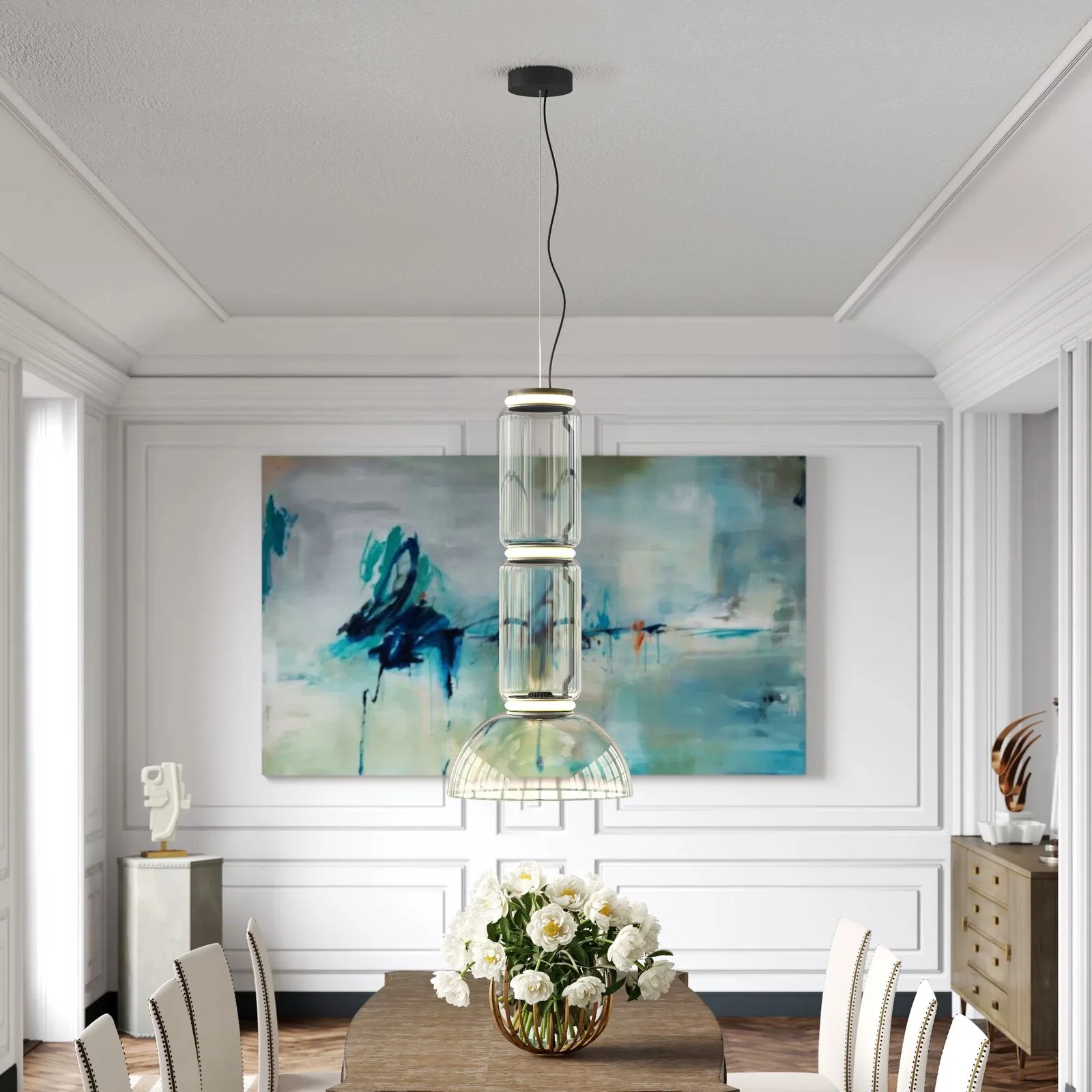 Cylindrical LED Pendant Light - Image 114