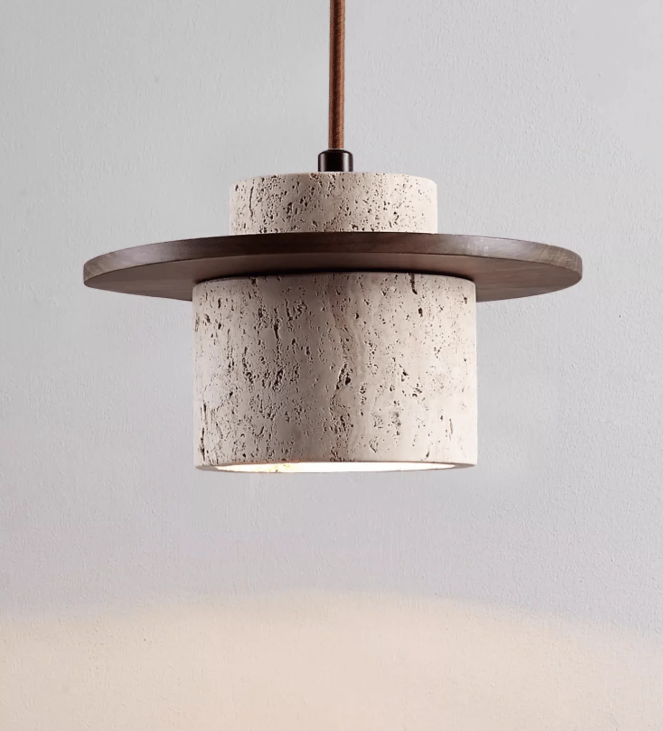 Cylindrical Stone Sconce - Image 6
