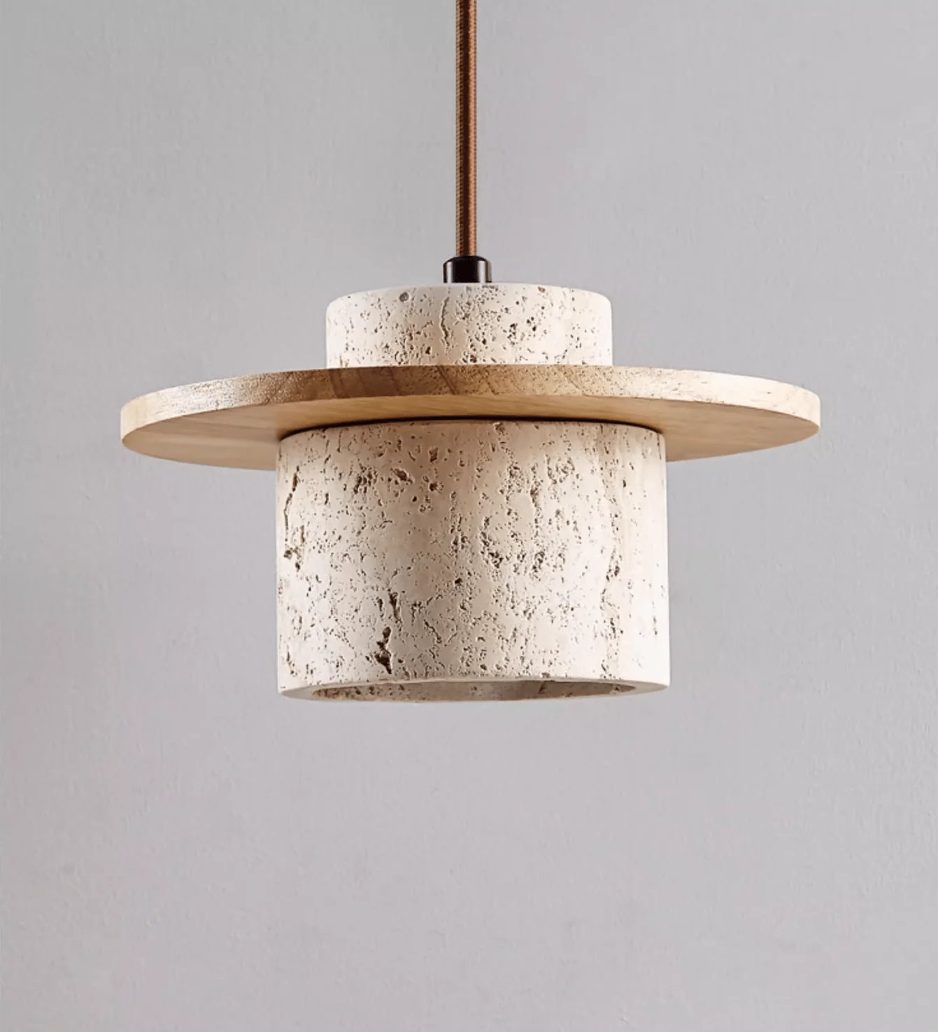 Cylindrical Stone Sconce - Image 7