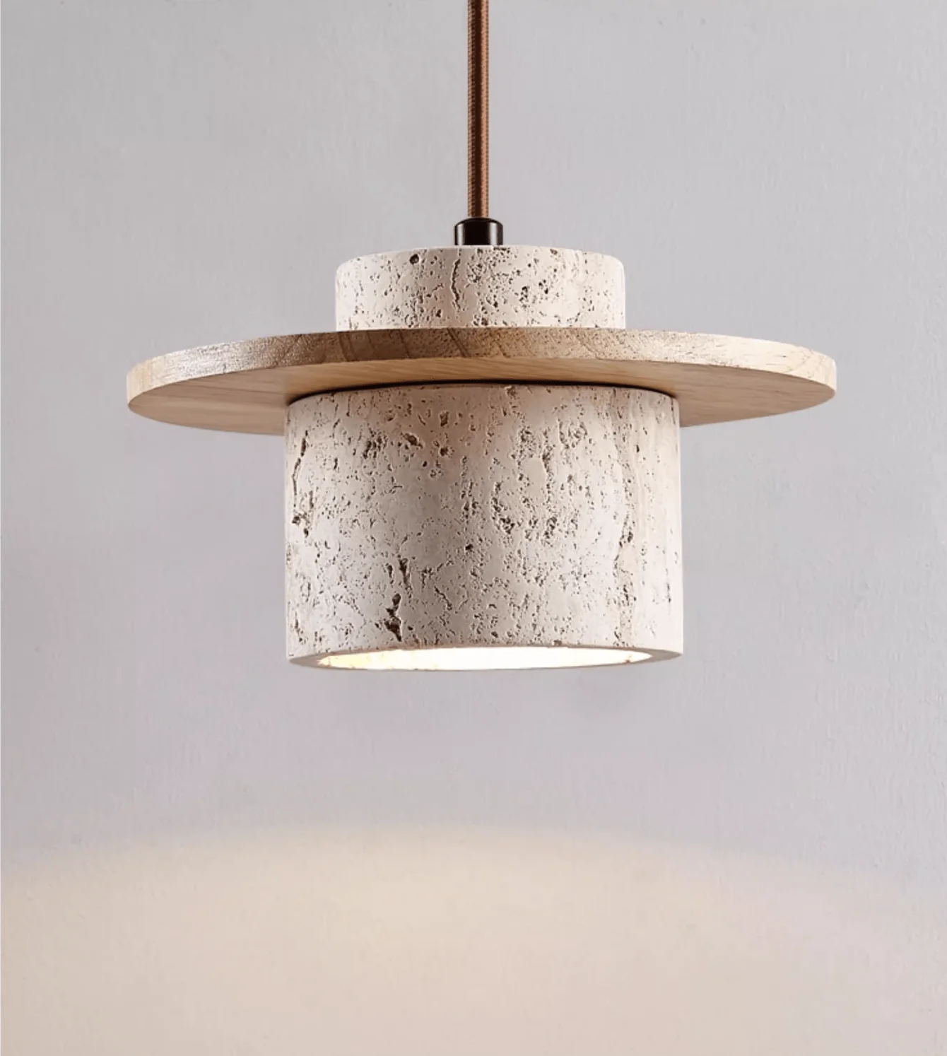 Cylindrical Stone Sconce - Image 8