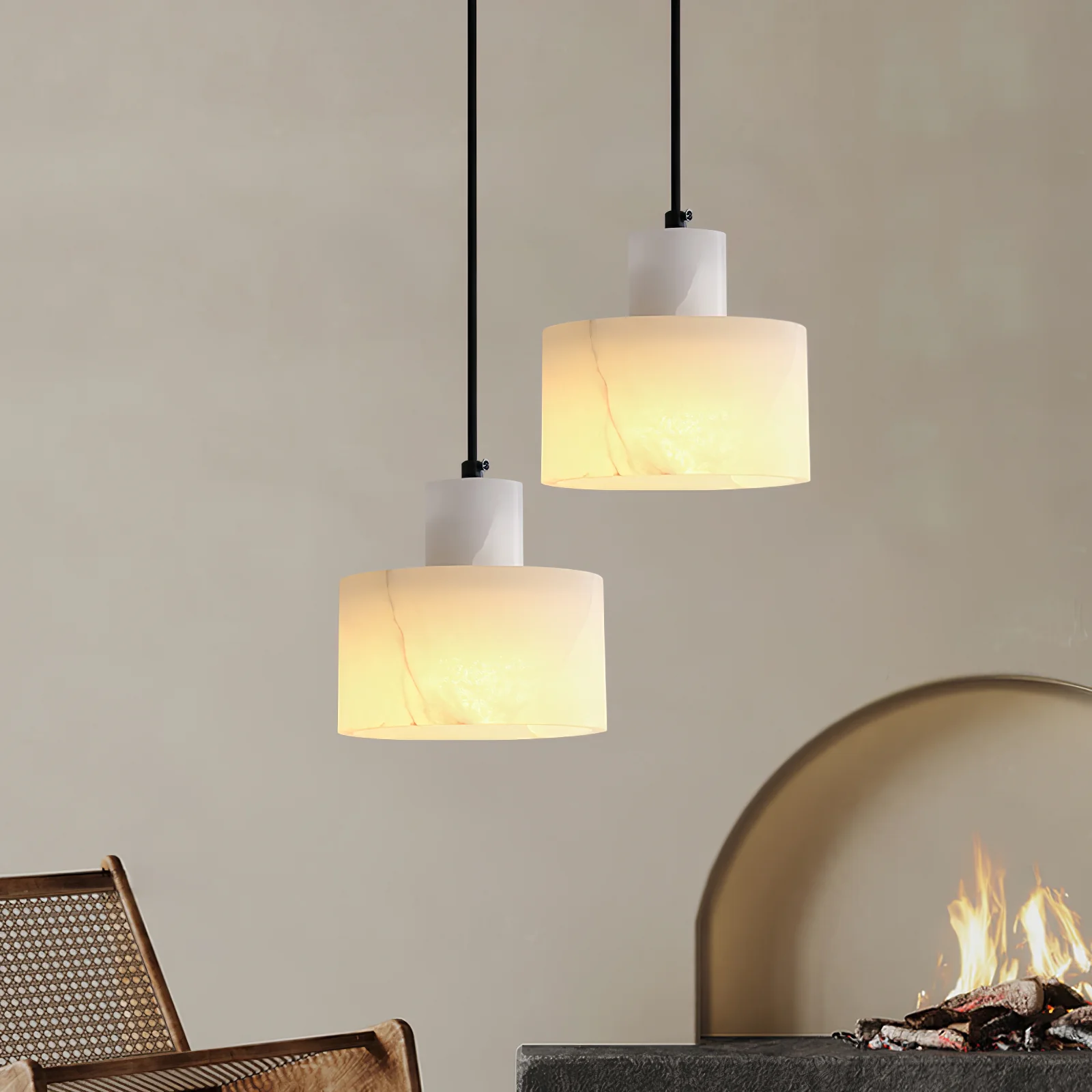 Cyls Alabaster Pendant Lamp - Image 35