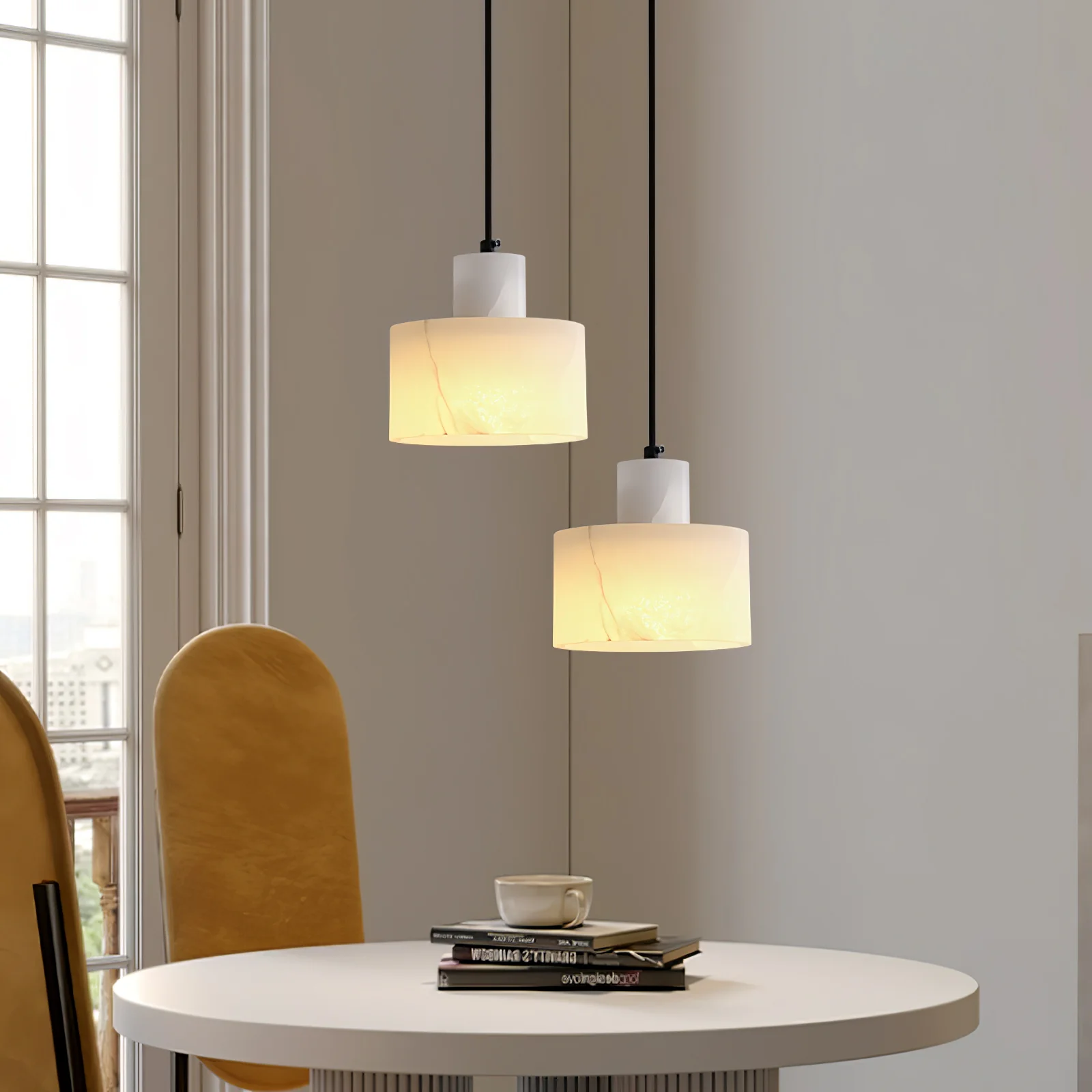 Cyls Alabaster Pendant Lamp - Image 46