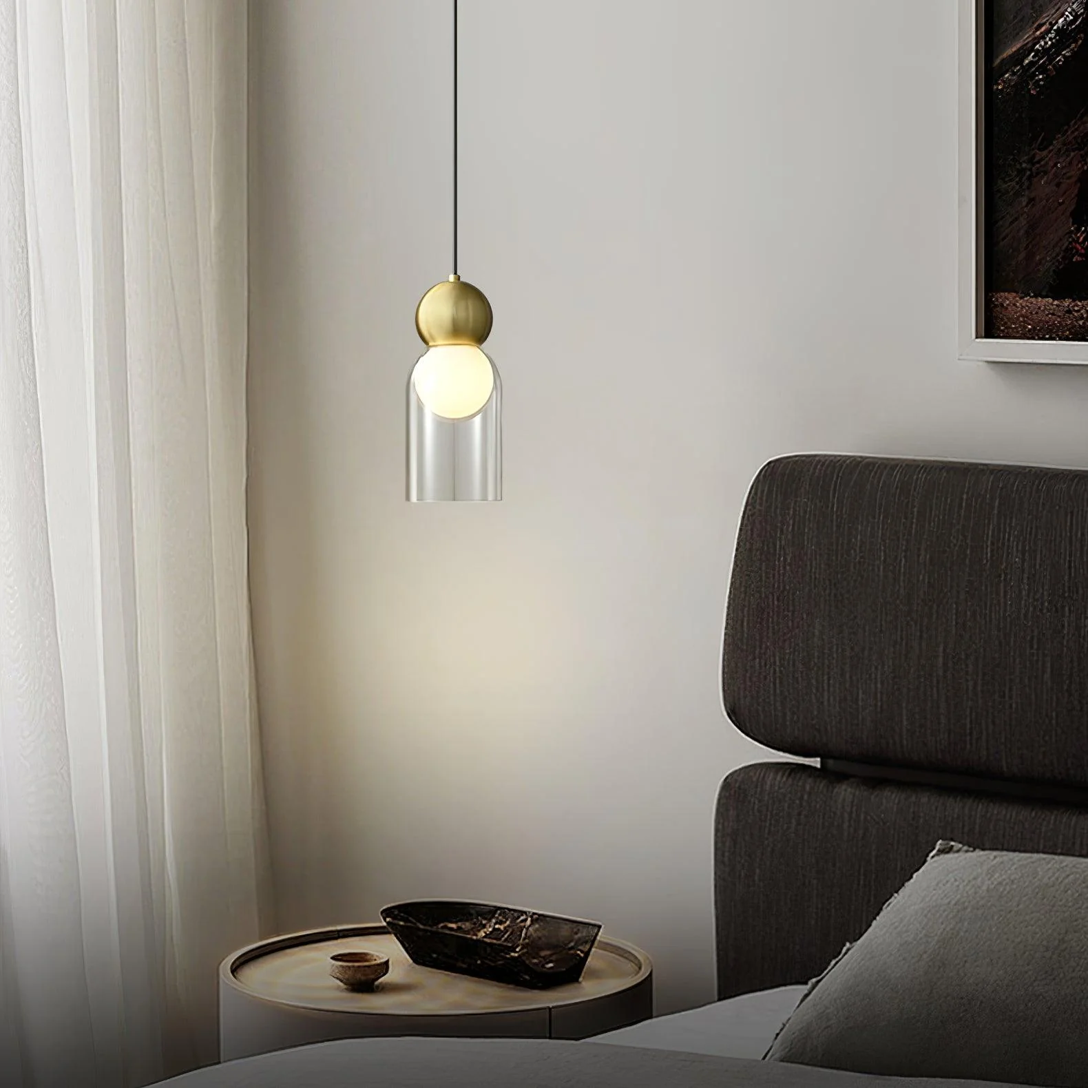 Dani Brass Pendant Lamp - Image 2