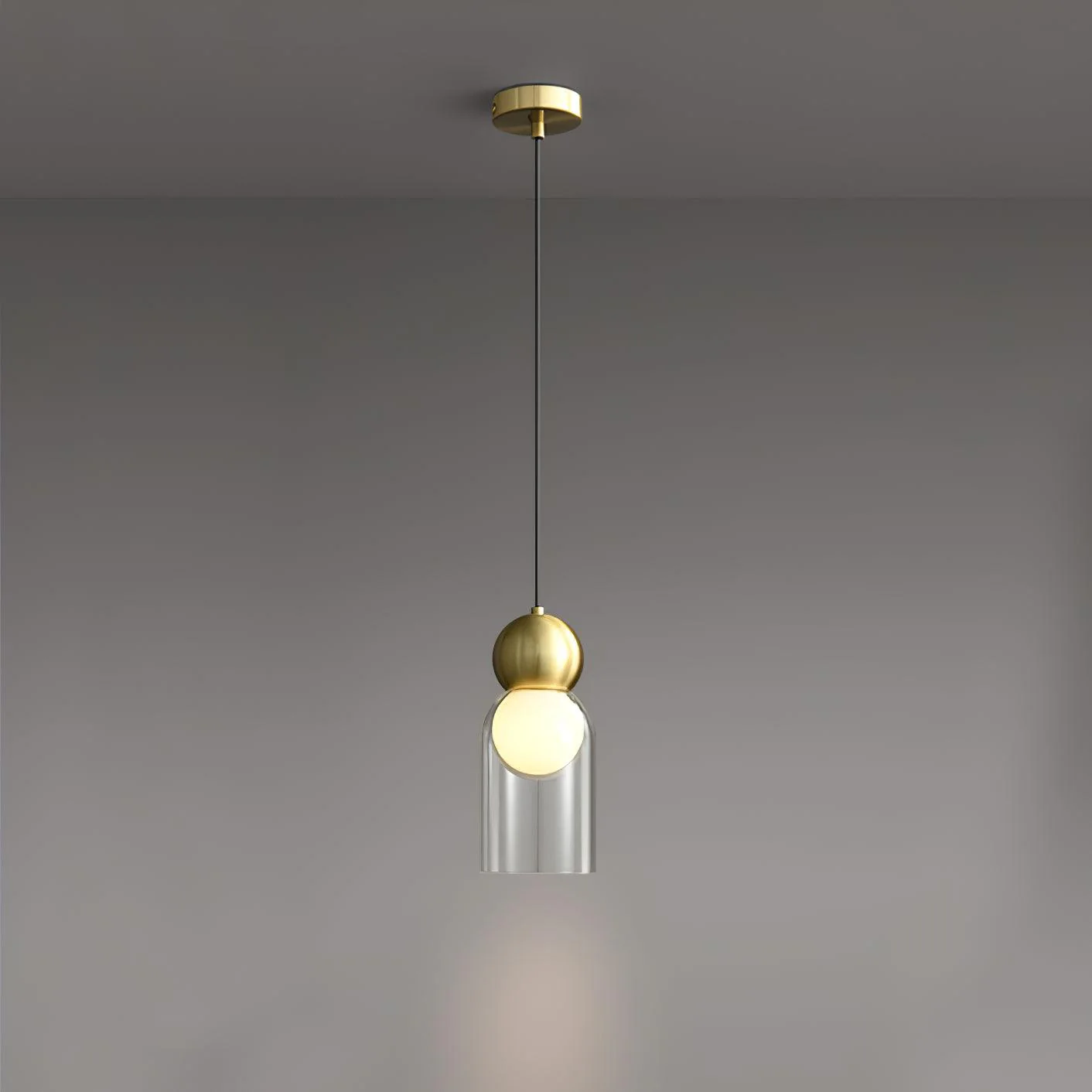 Dani Brass Pendant Lamp - Image 3