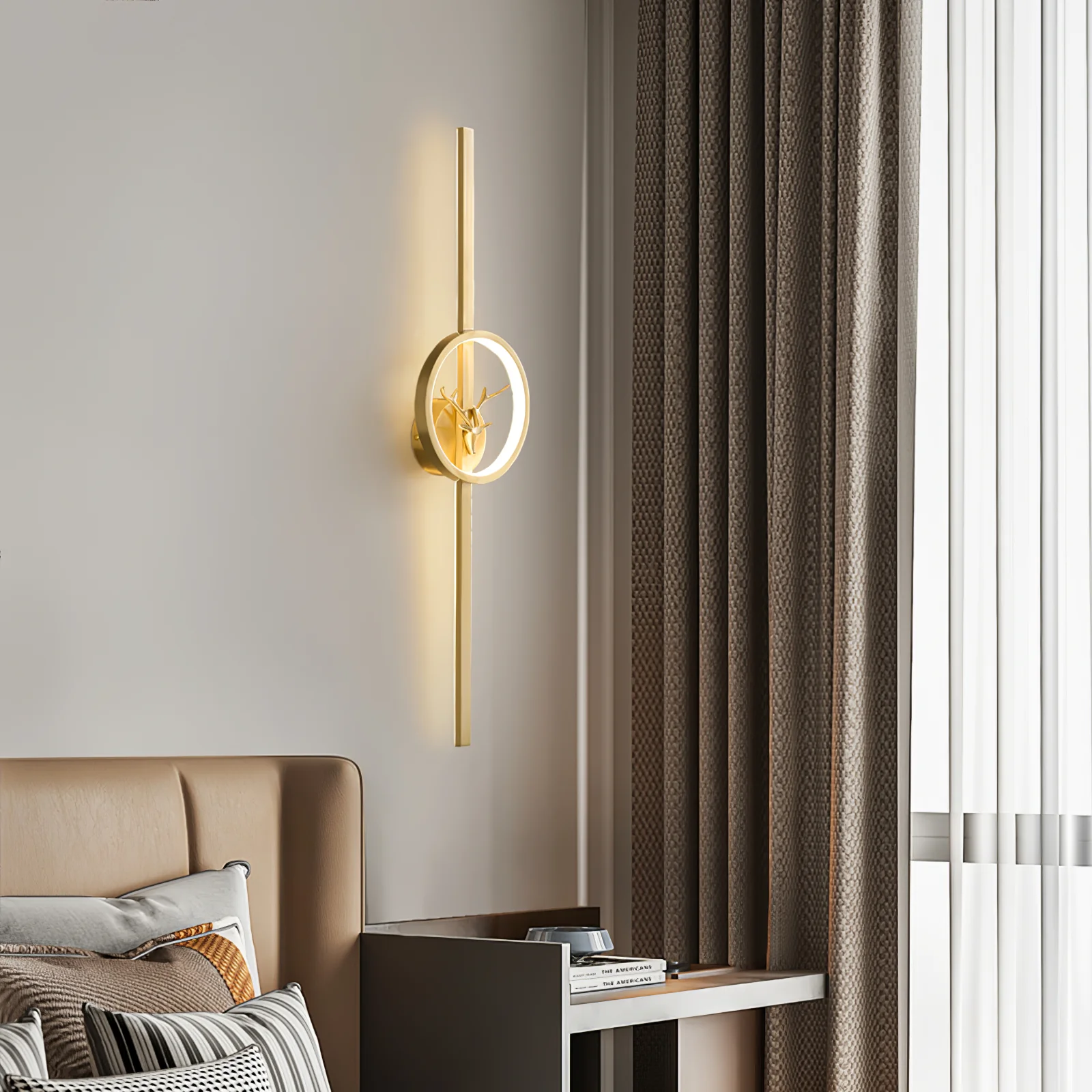 Deer Brass Wall Lamp - Image 2