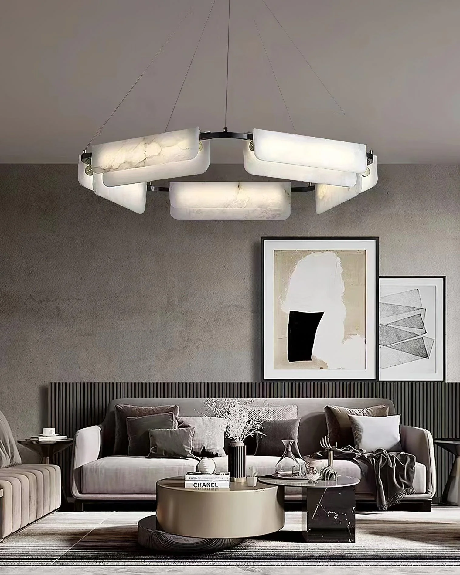 Delia Alabaster Chandelier - Image 7