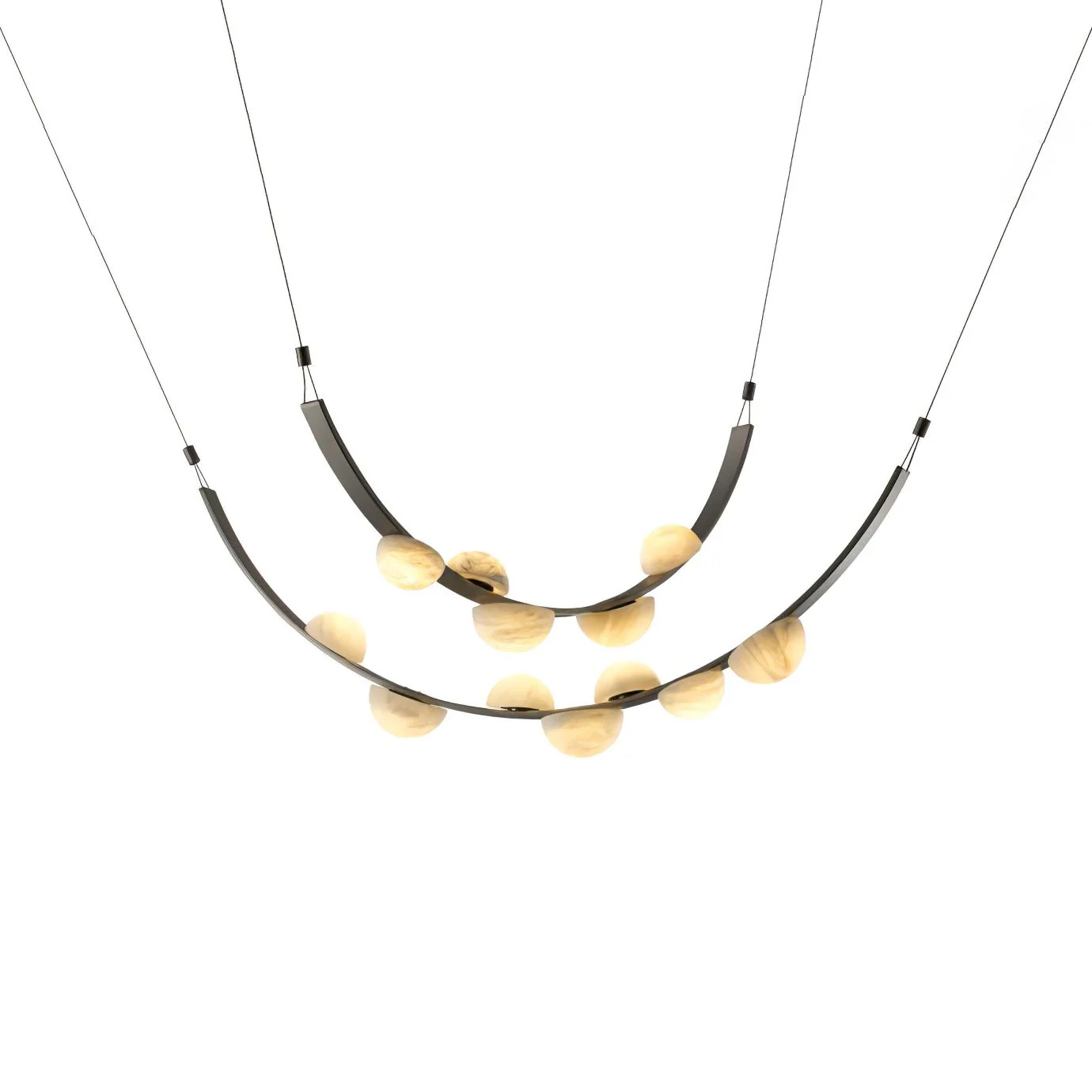 Dew Drops Alabaster Chandelier - Image 22
