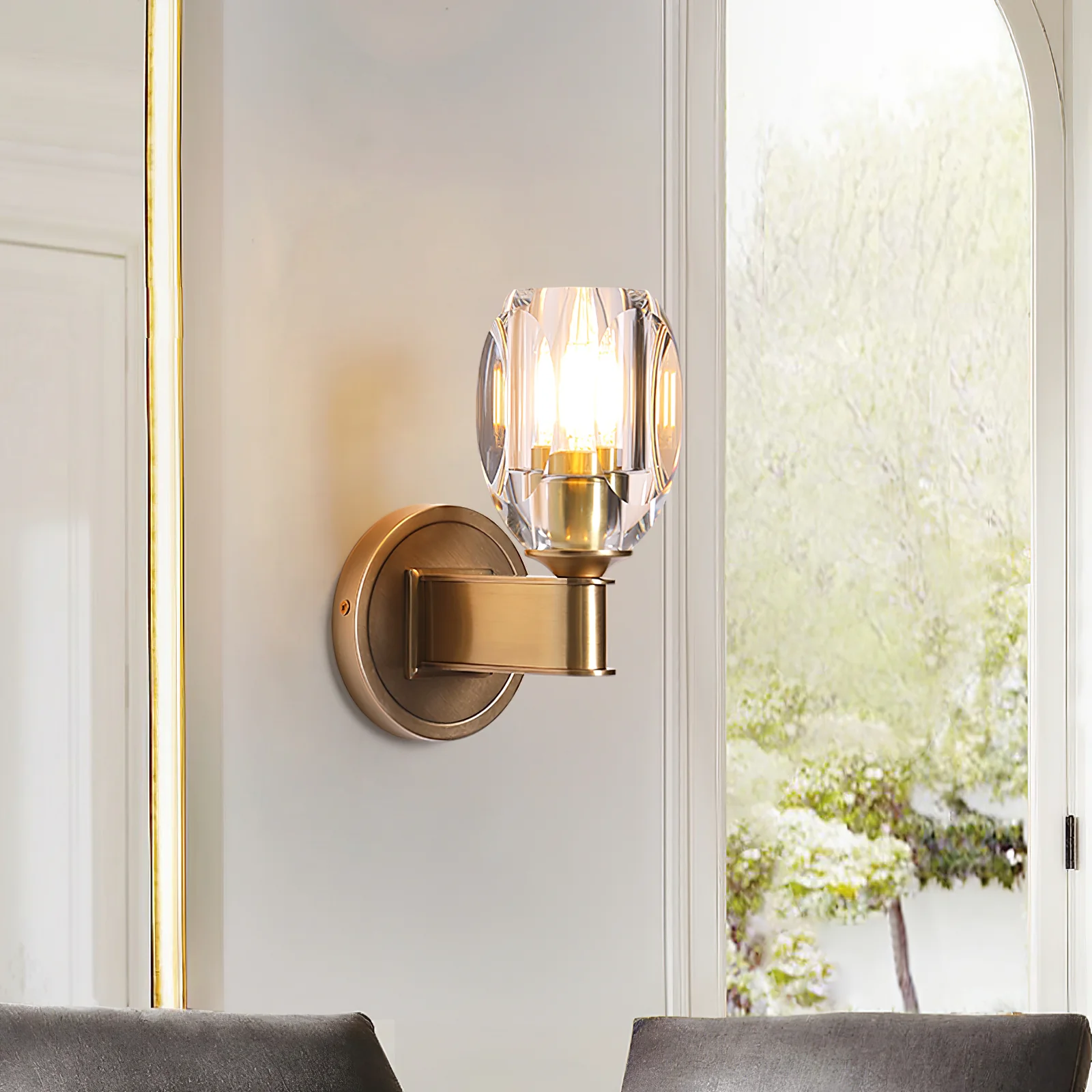 Diamond Crystal Sconce - Image 2