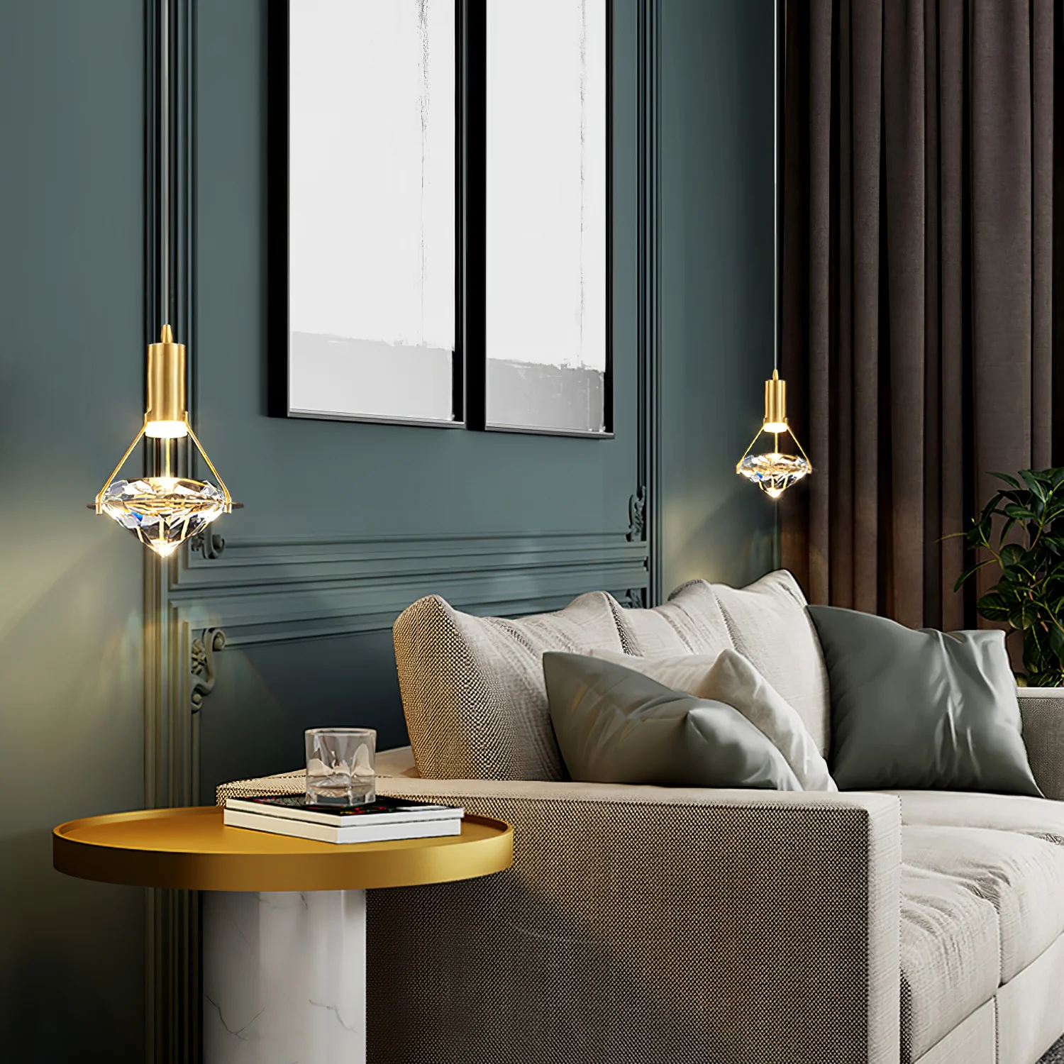 Diamond Pendant Lamp - Image 5
