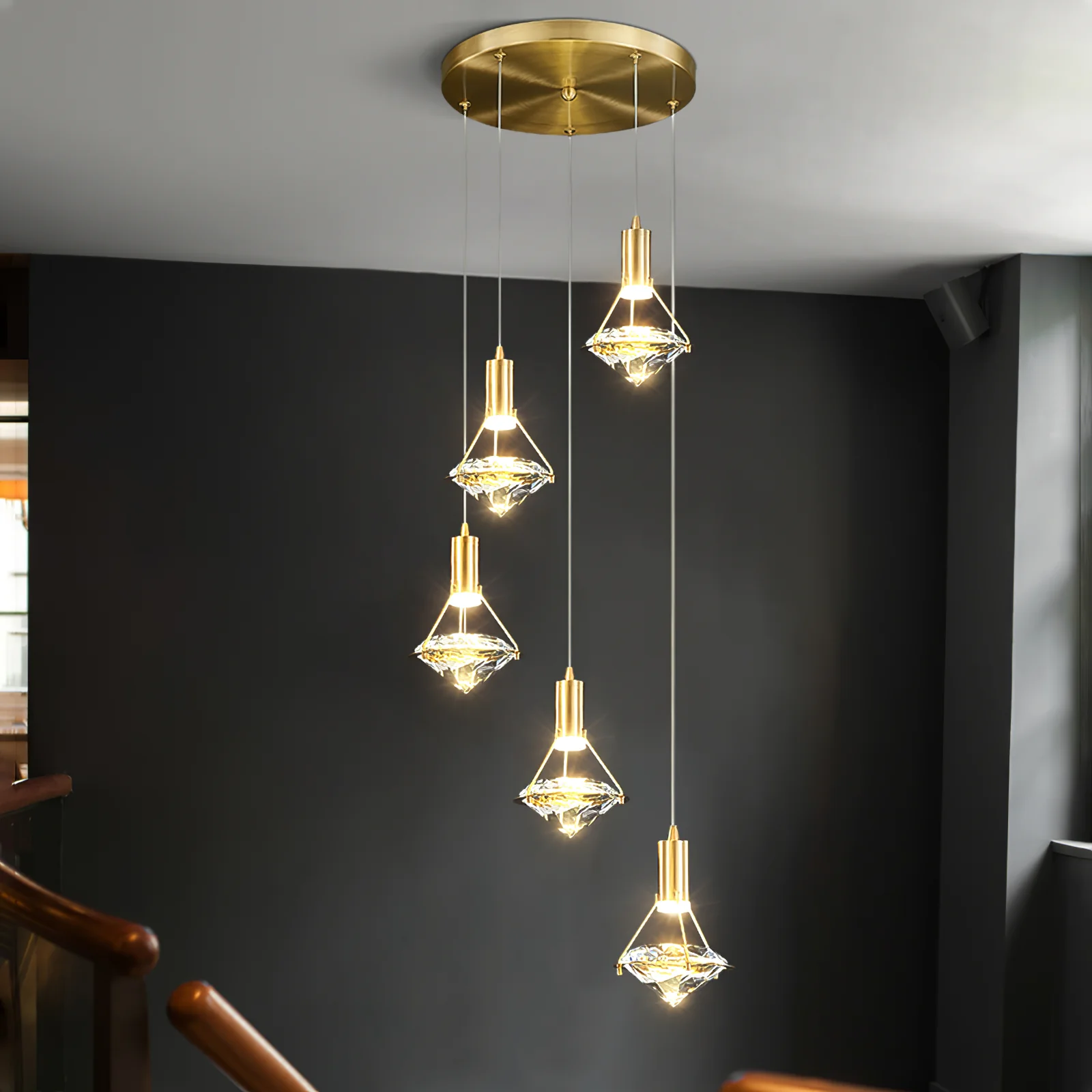 Diamond Pendant Lamp - Image 6