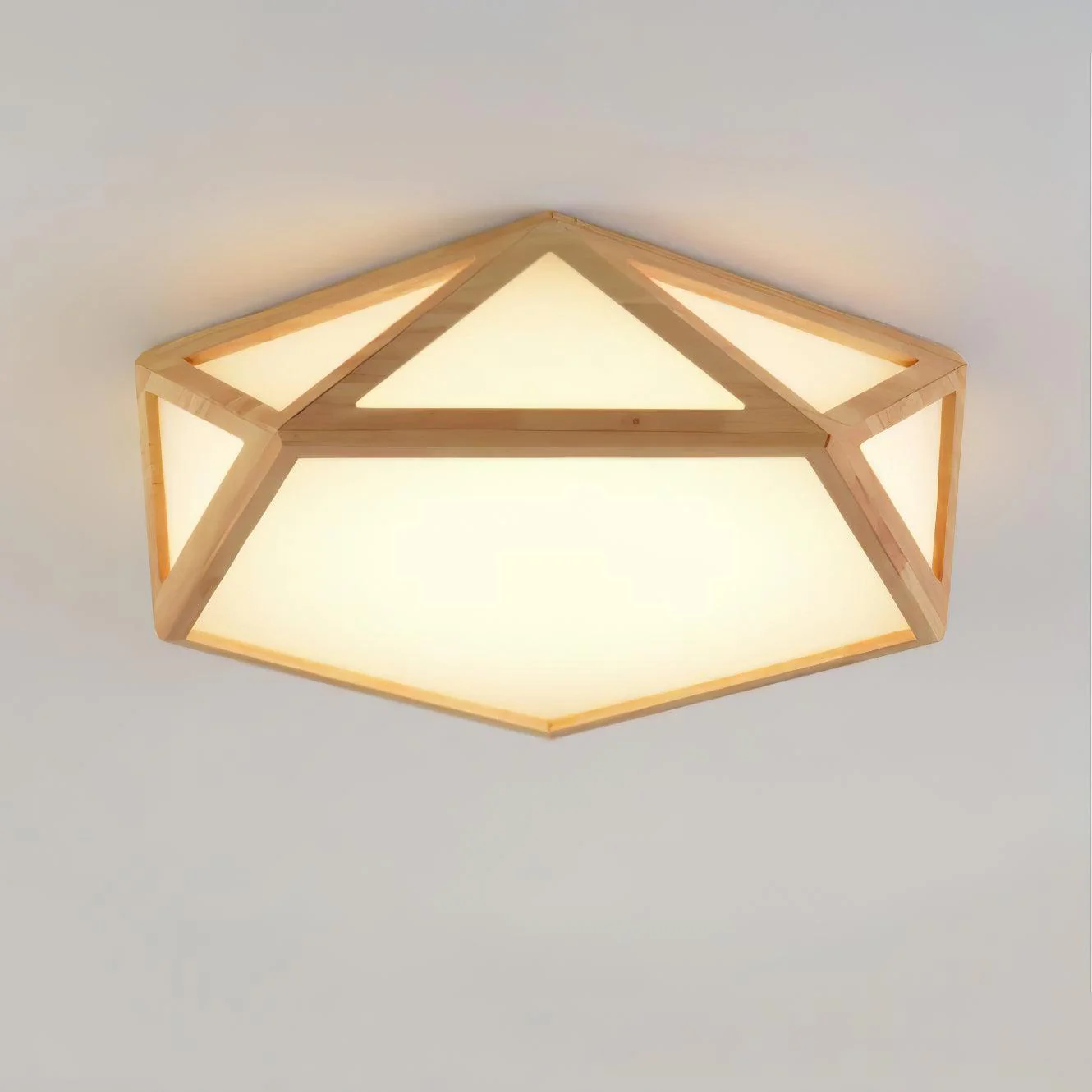 Diamond Wooden Ceiling Lamp - Image 10
