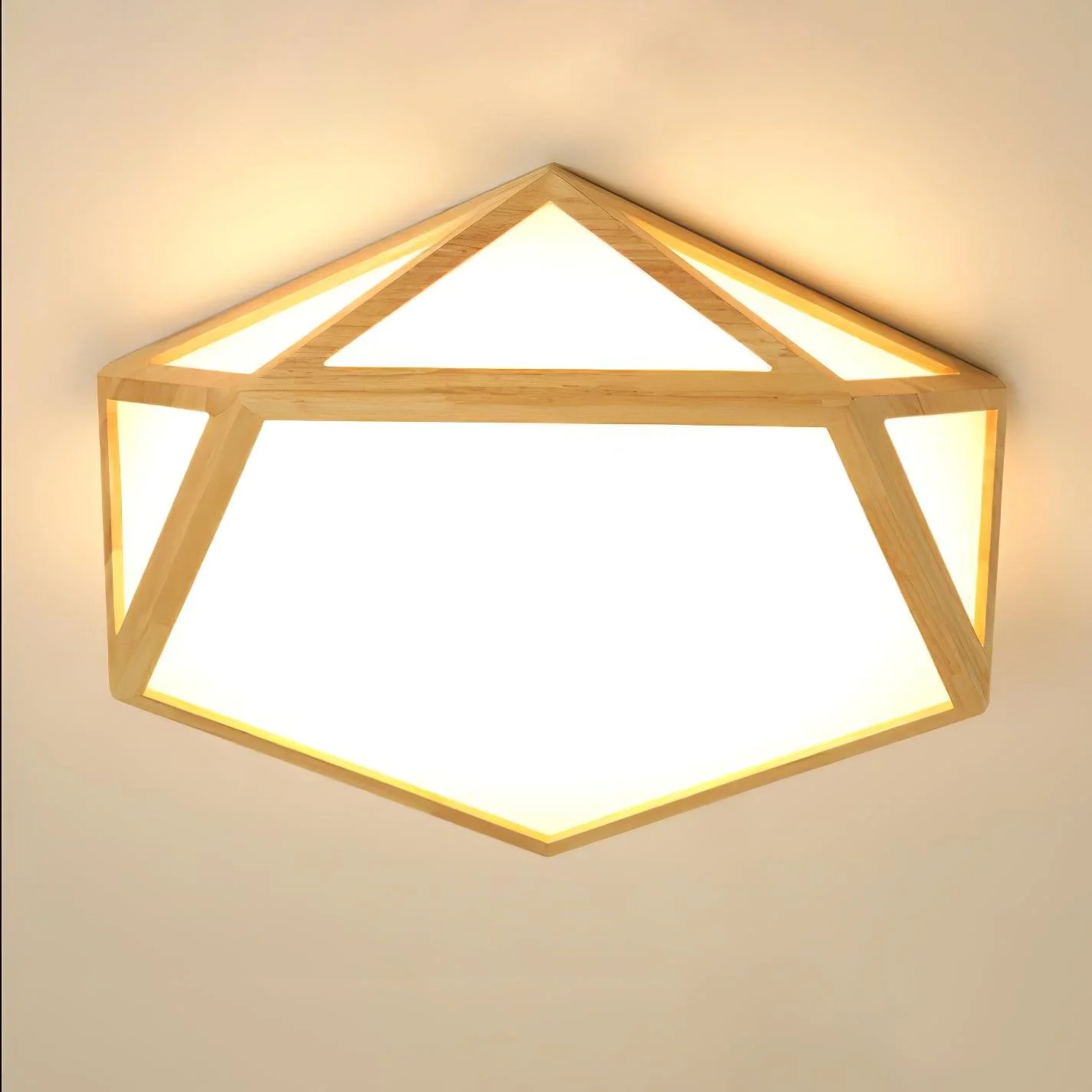Diamond Wooden Ceiling Lamp - Image 16