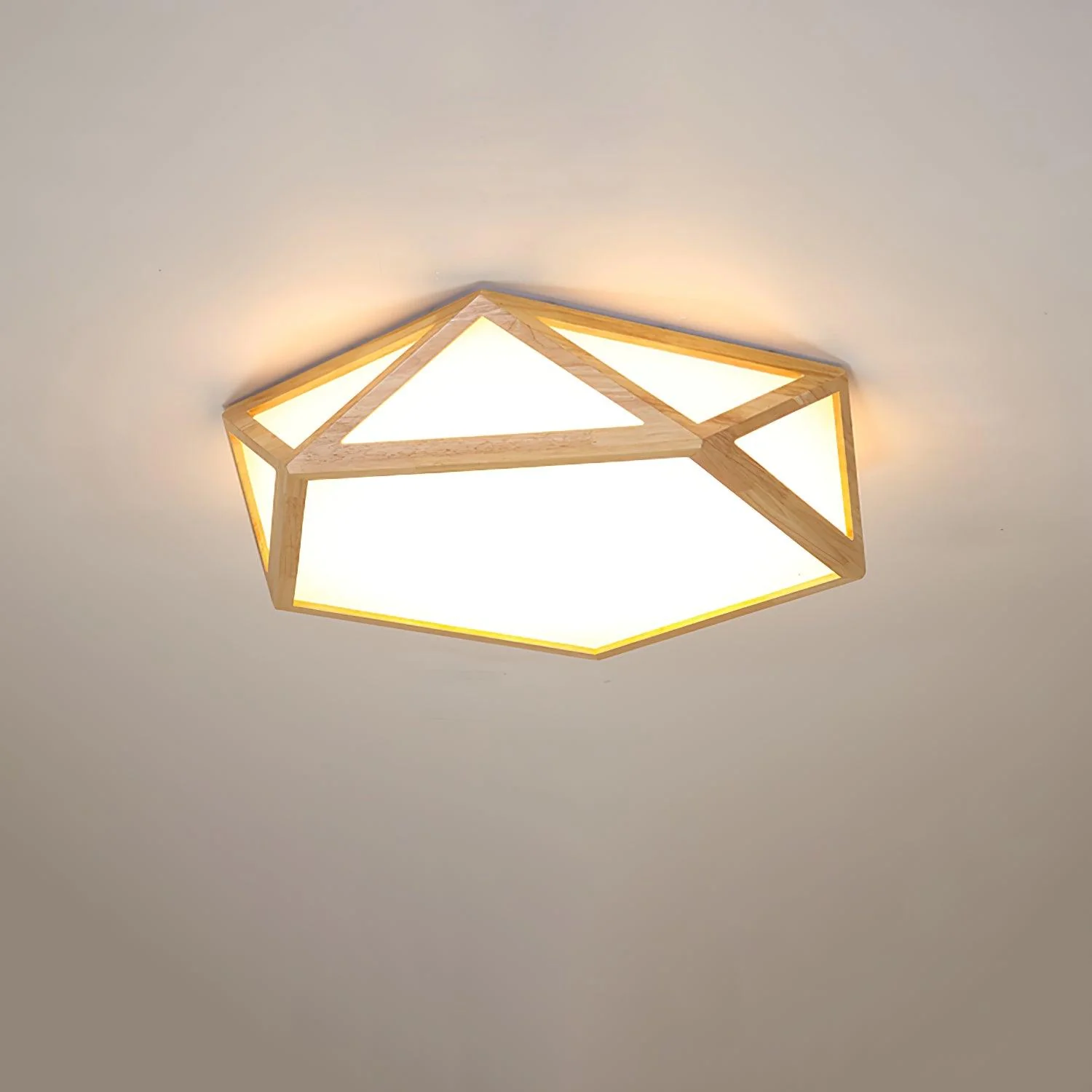 Diamond Wooden Ceiling Lamp - Image 23