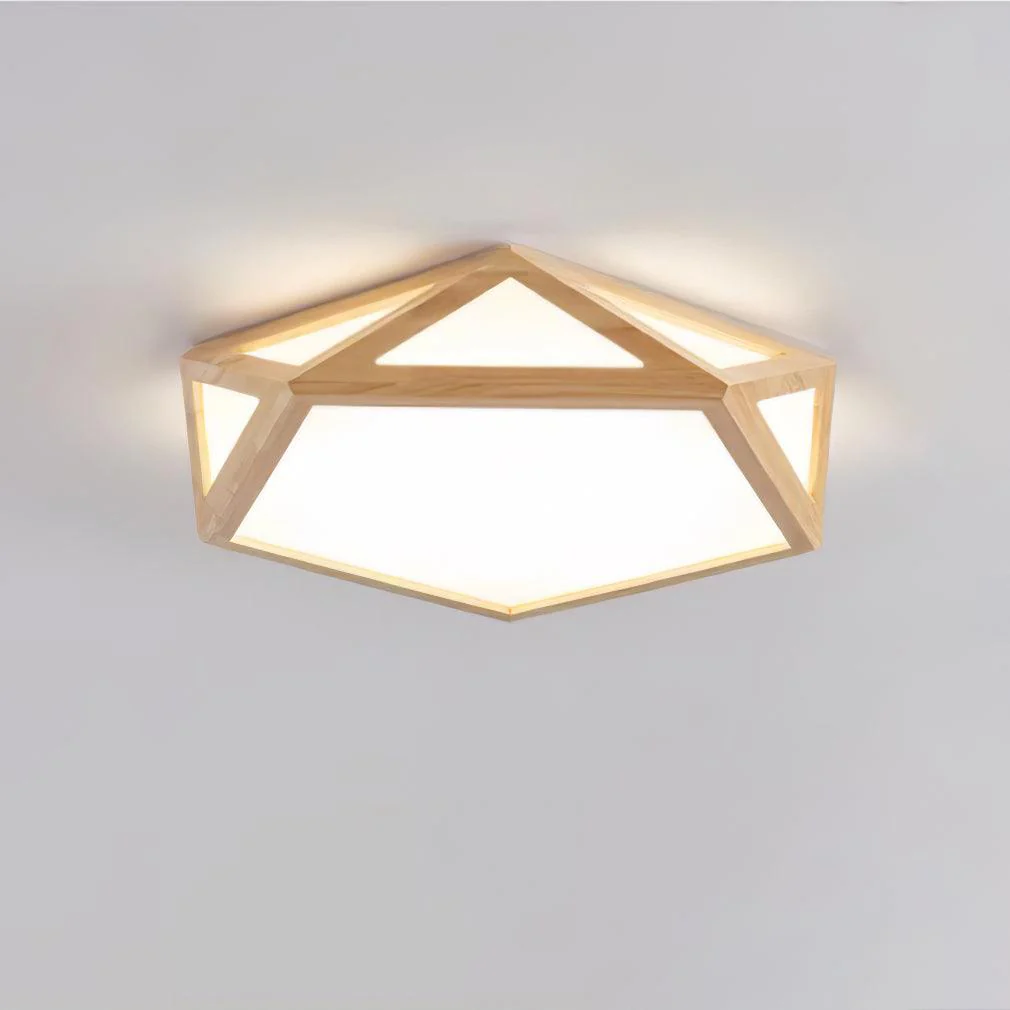 Diamond Wooden Ceiling Lamp - Image 24