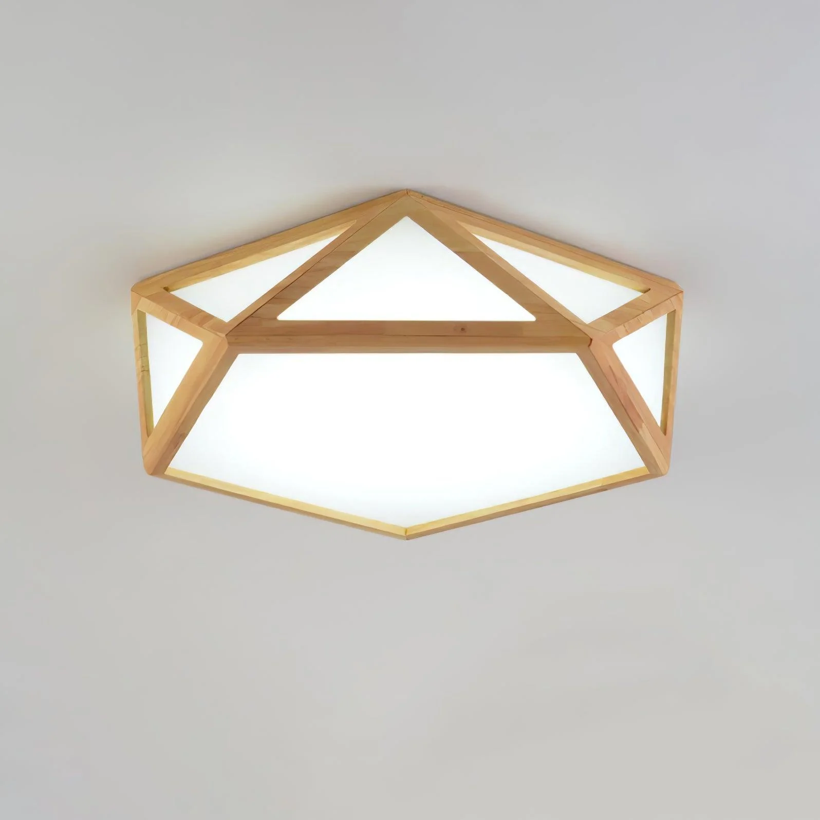 Diamond Wooden Ceiling Lamp - Image 25