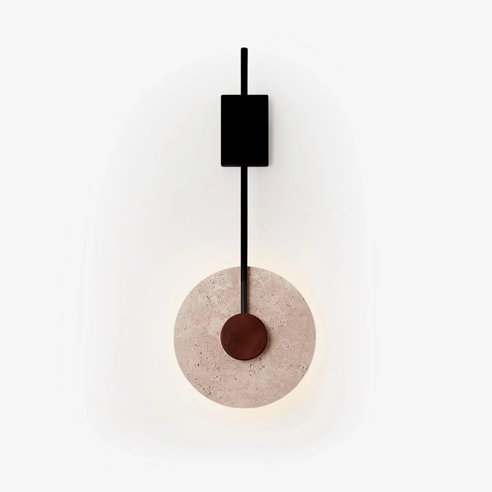 Disc Travertine Wall Lamp - Image 13
