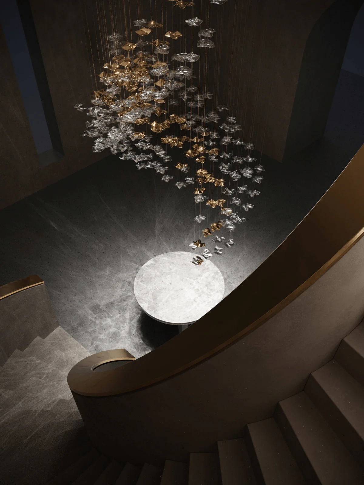 Tidal Art Glass Chandelier - Image 103