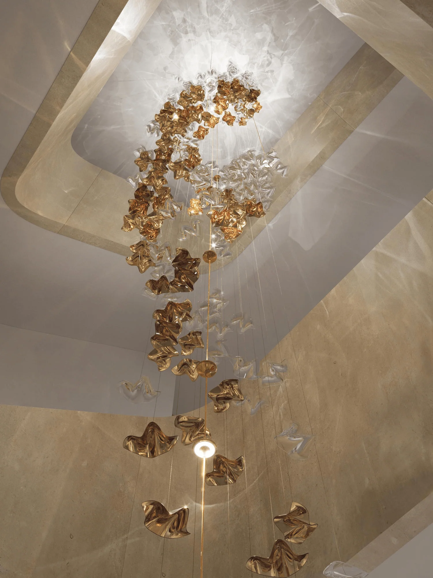 Tidal Art Glass Chandelier - Image 104