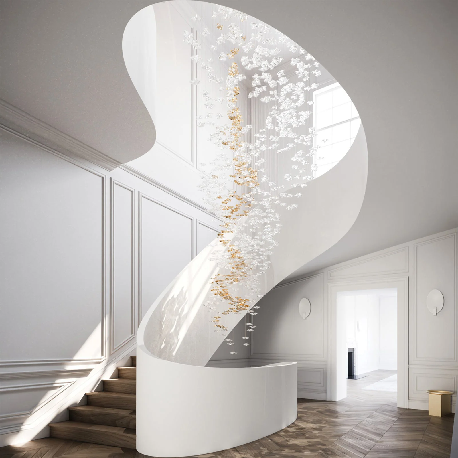 Tidal Art Glass Chandelier - Image 29