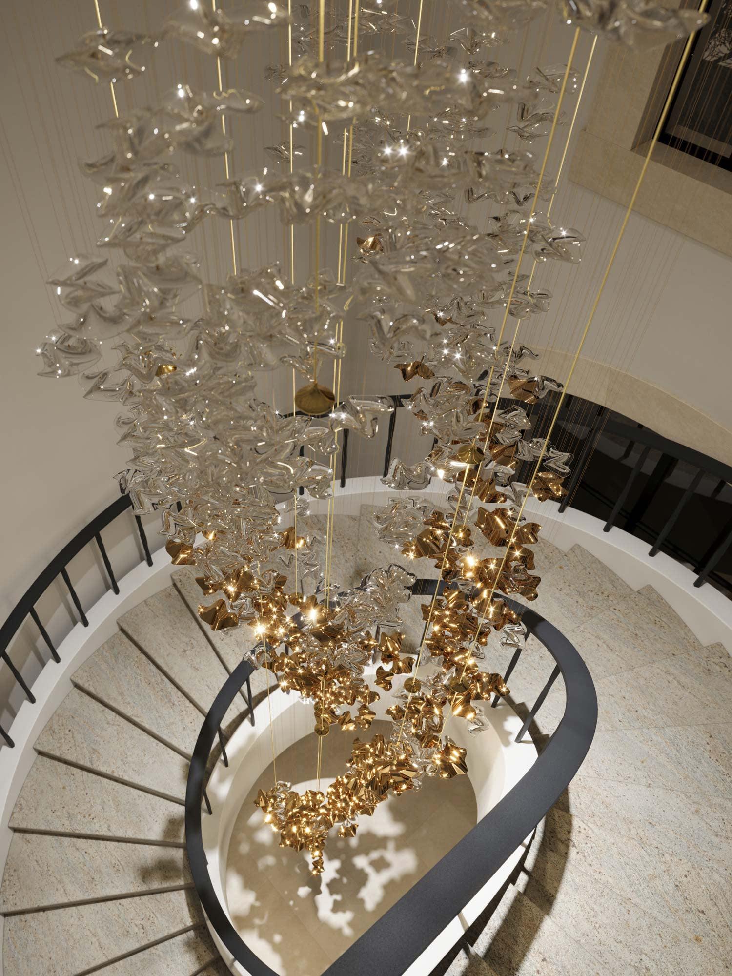 Tidal Art Glass Chandelier - Image 38