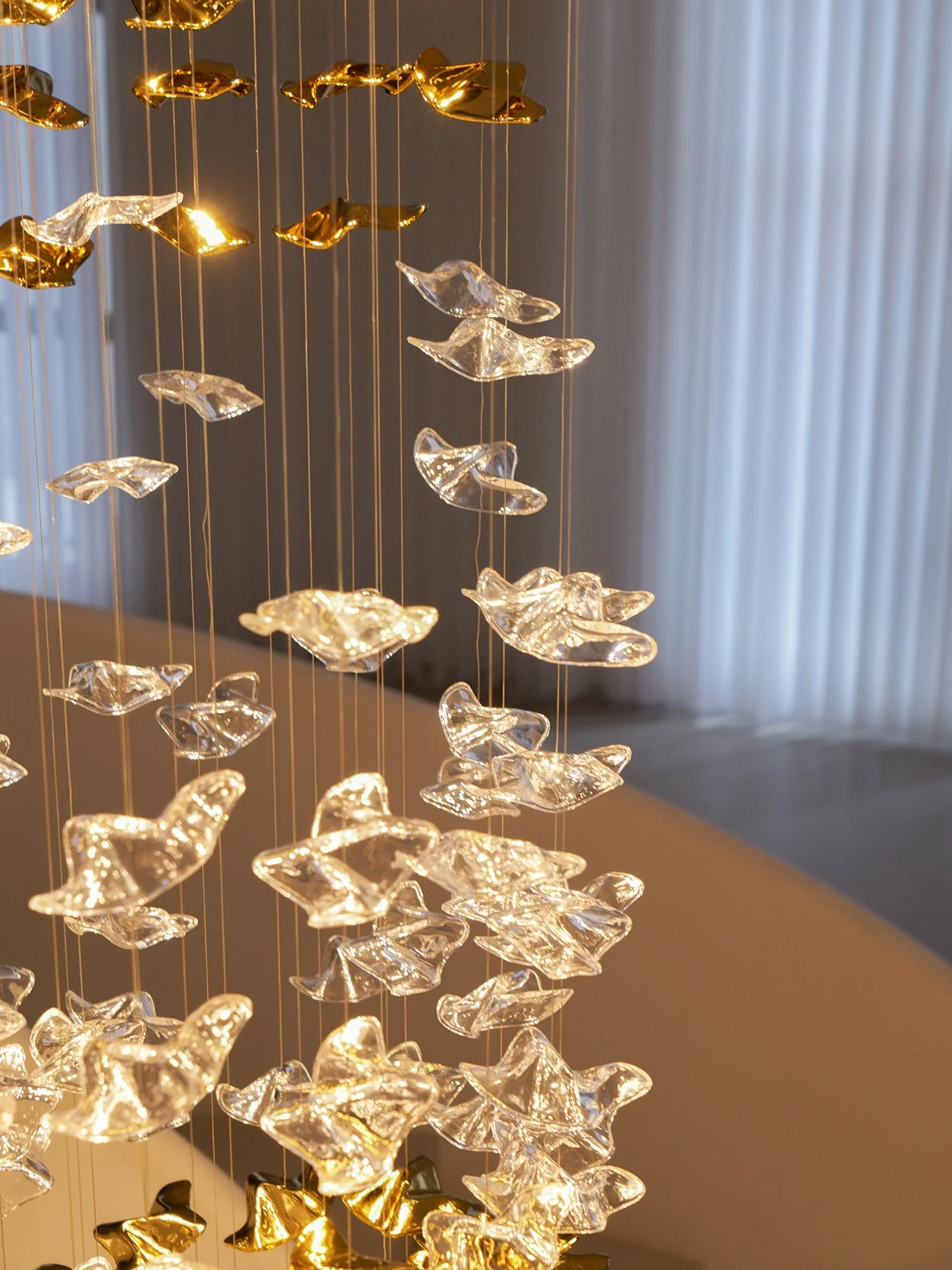 Tidal Art Glass Chandelier - Image 80