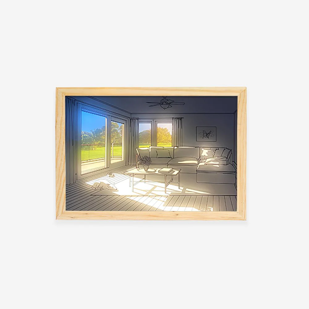 Dog Sunbathing Mural Art Lamp - Image 39