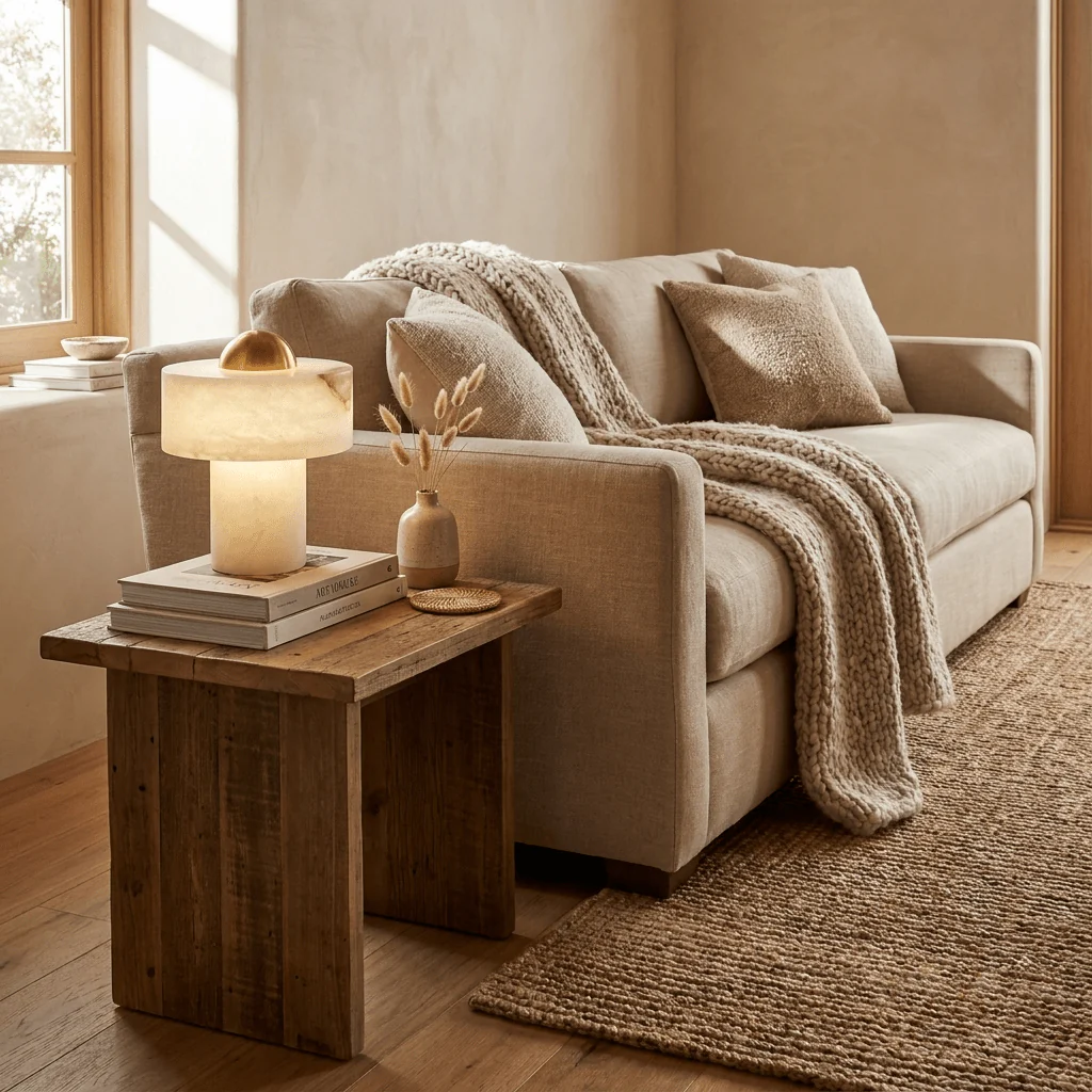 Dome Alabaster Table Lamp - Image 7