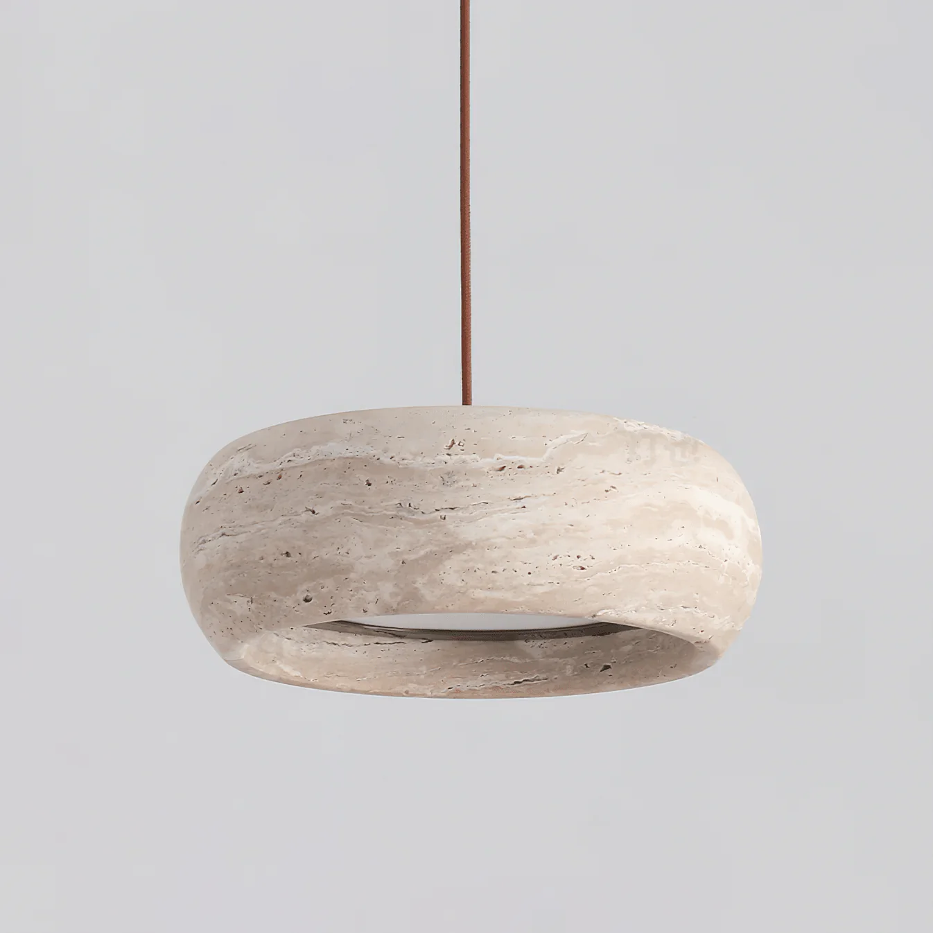 Donut Travertine Pendant Lamp - Image 11