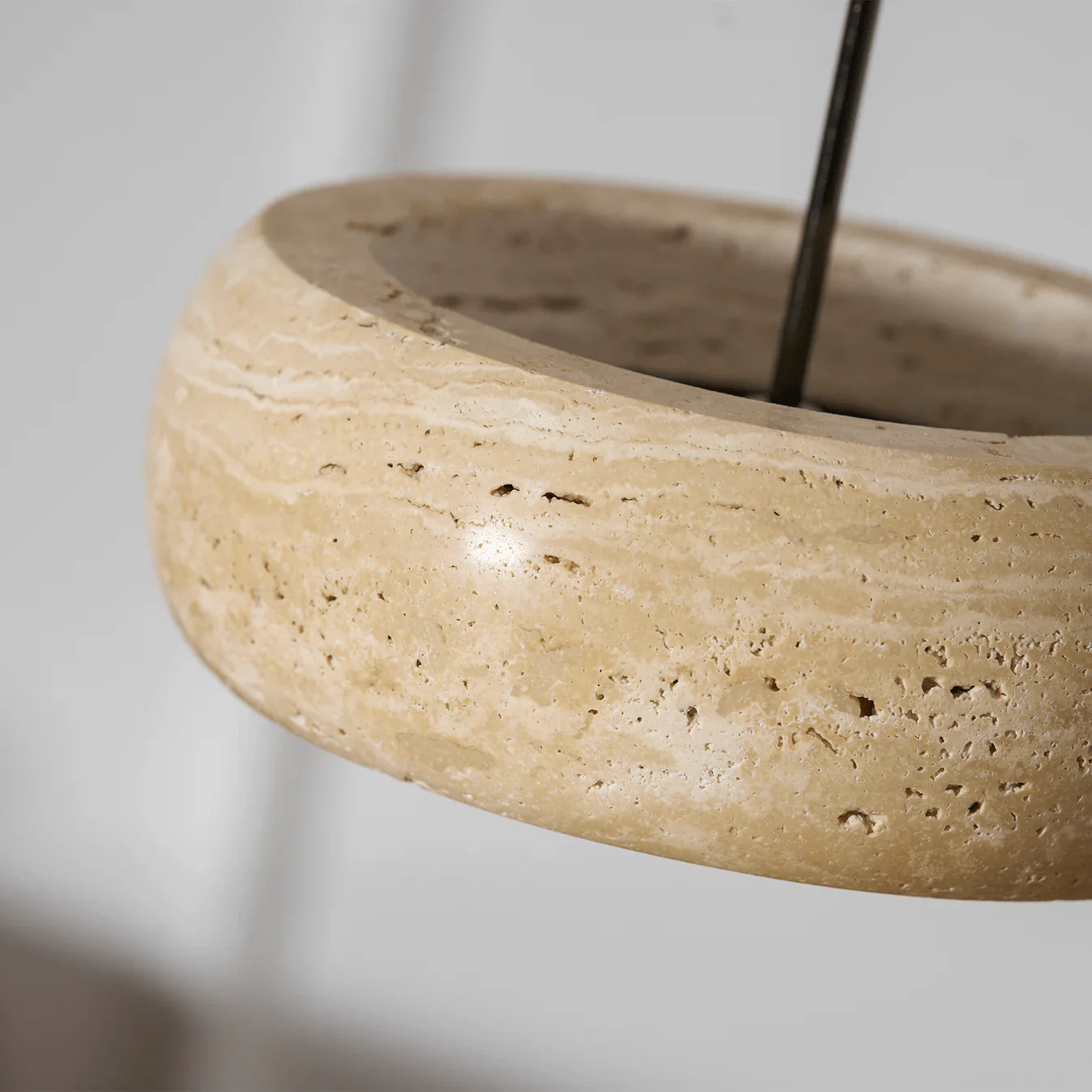 Donut Travertine Pendant Lamp - Image 12