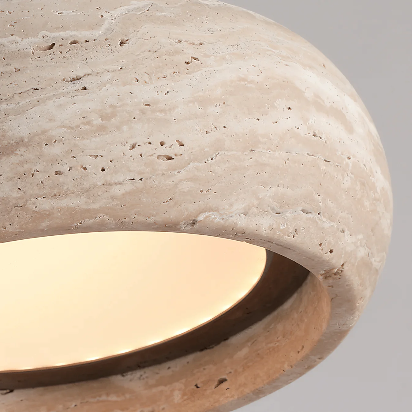 Donut Travertine Pendant Lamp - Image 13